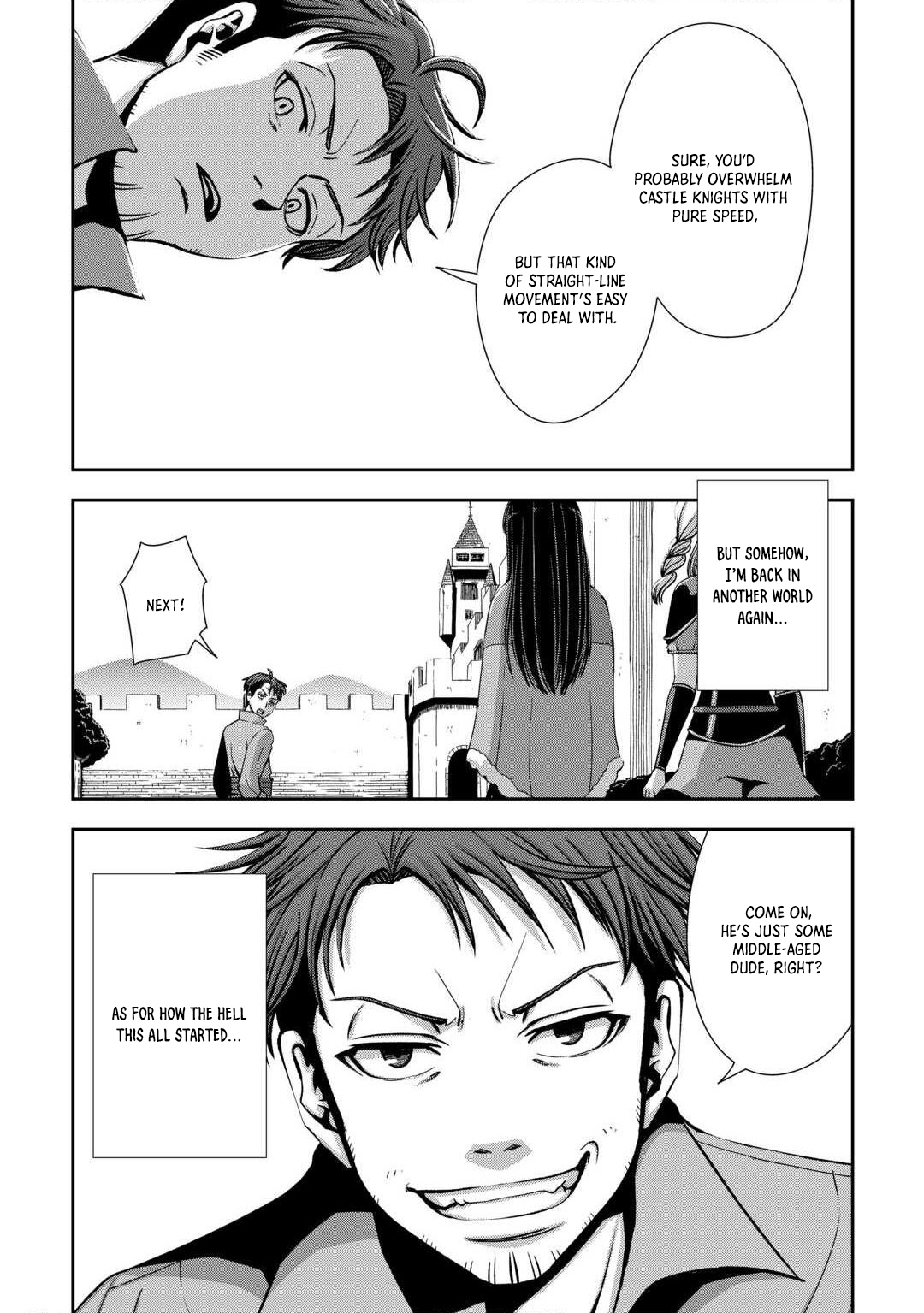 Isekai Nidome no Ossan, Dou Kangaete mo Koukousei Yuusha Yori Tsuyoi – Chapter 1 – Page 6