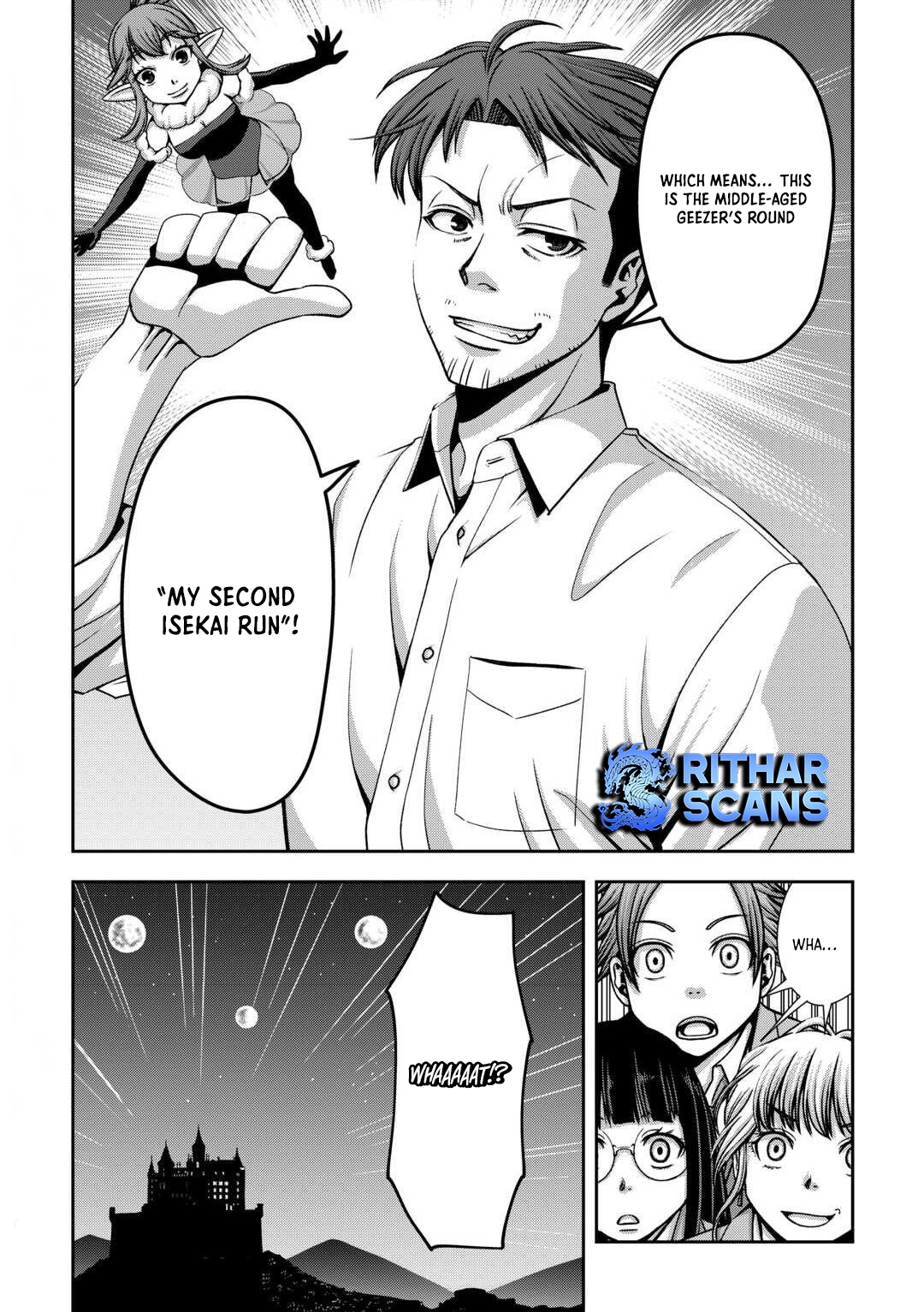 Isekai Nidome no Ossan, Dou Kangaete mo Koukousei Yuusha Yori Tsuyoi – Chapter 1 – Page 43