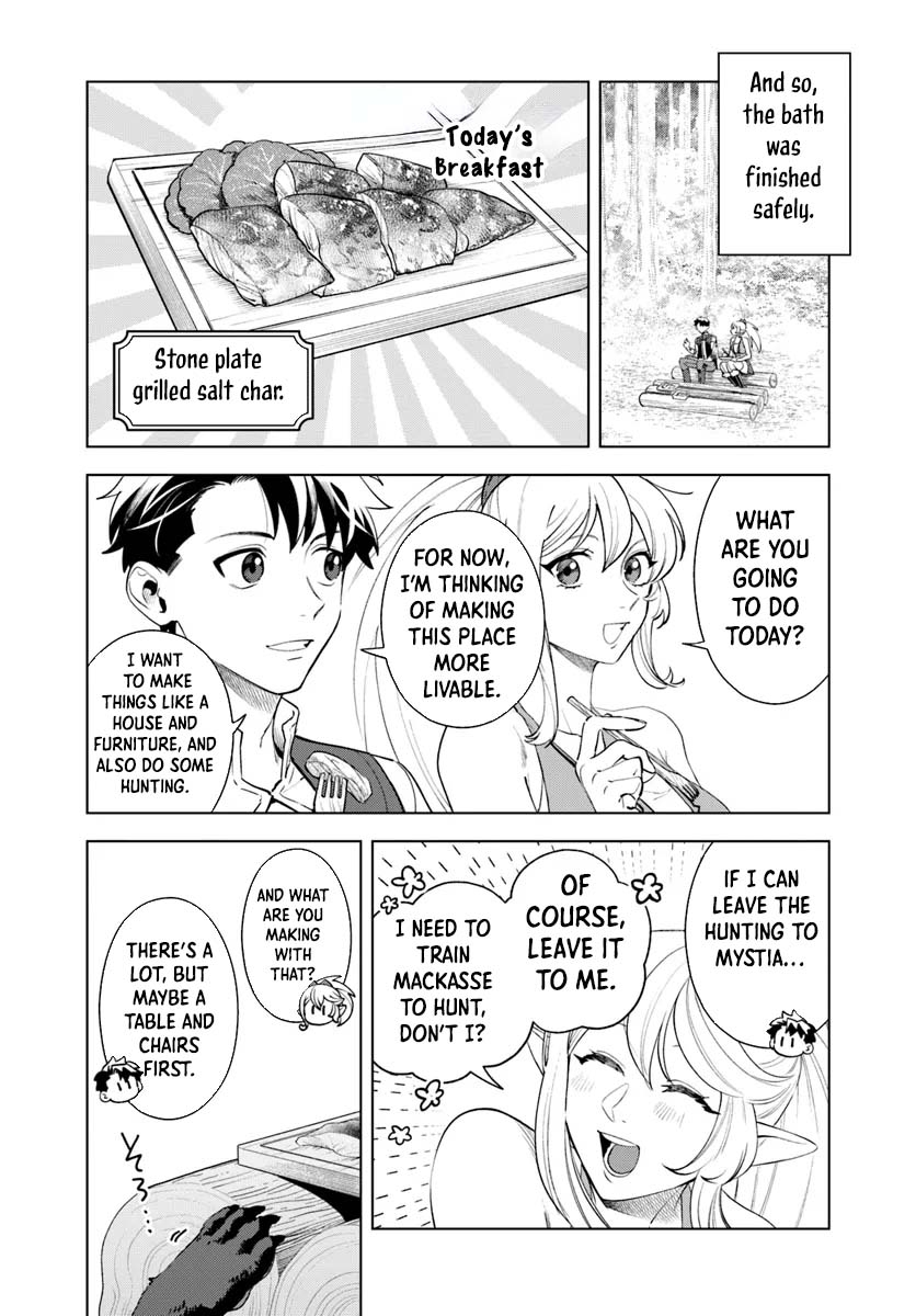 Isekai no Sumikko de Kaiteki Monozukuri Seikatsu ~Megami-sama no Kureta Koubou wa Chotto Yarisugi Seinou Datta~ – Chapter 6 – Page 9