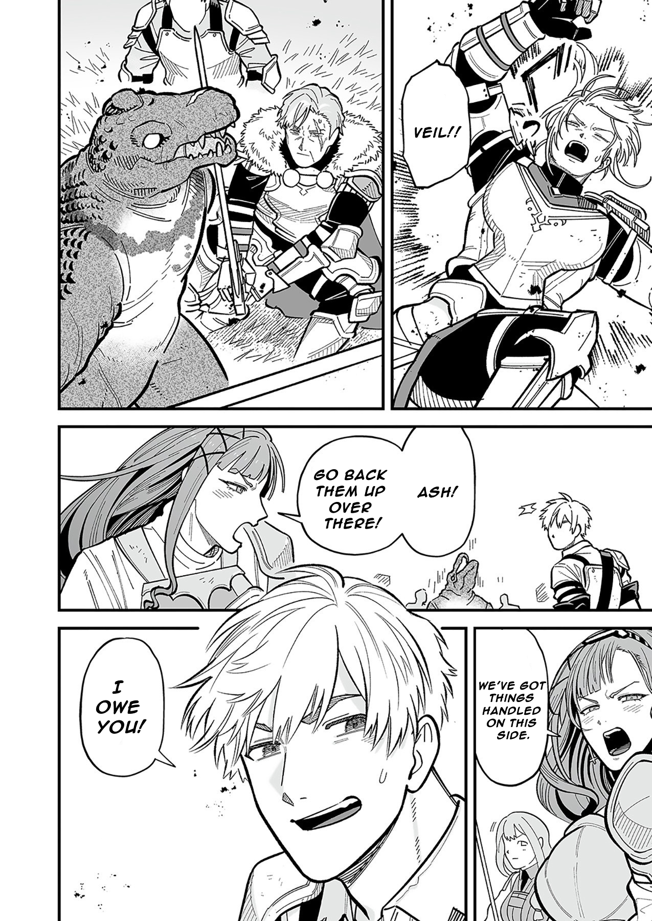 Haiiro no Ash ~Teikoku Kishidan wo Kubi ni Natta Ore wa Dungeon Toshi de Haiiro no Jinsei wo Hikkuri Kaesu~ – Chapter 13 – Page 11