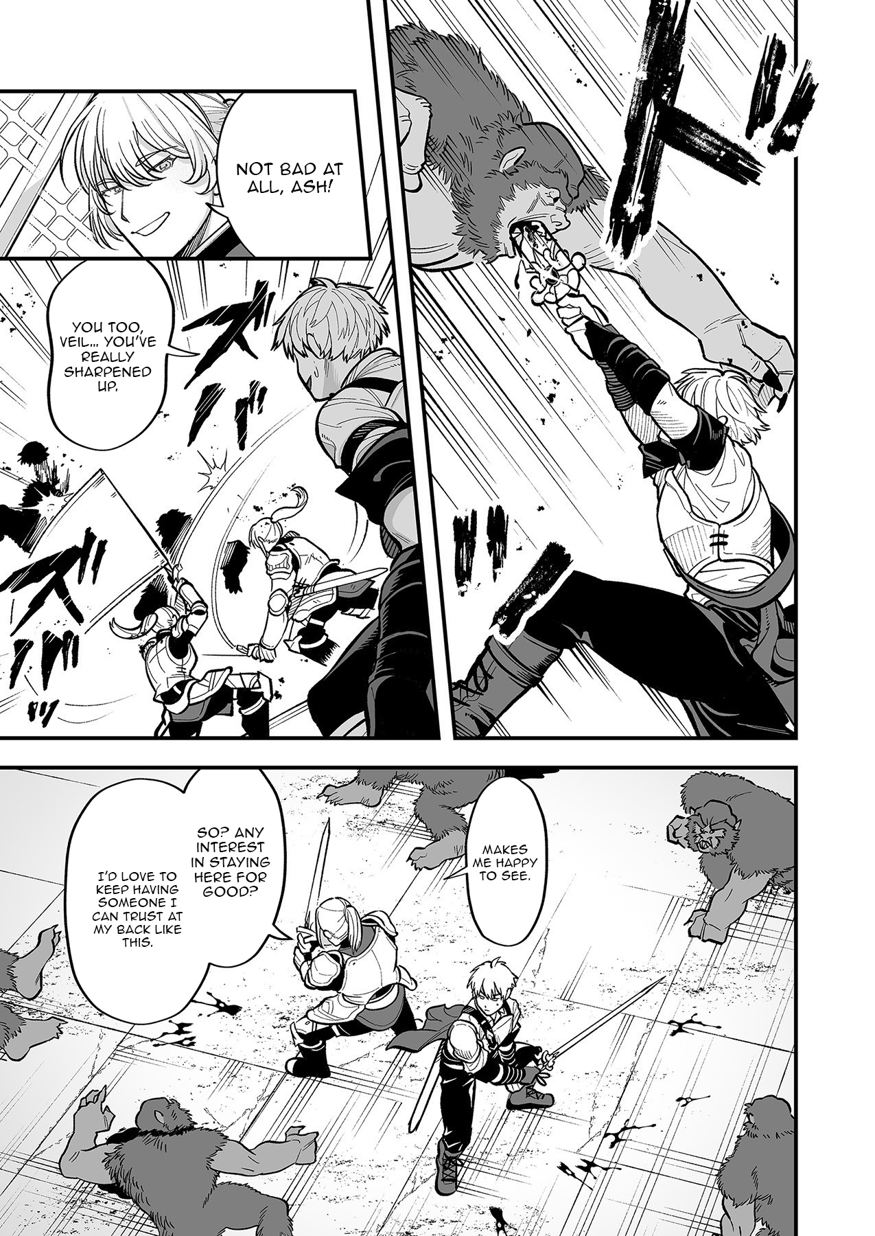 Haiiro no Ash ~Teikoku Kishidan wo Kubi ni Natta Ore wa Dungeon Toshi de Haiiro no Jinsei wo Hikkuri Kaesu~ – Chapter 3 – Page 12