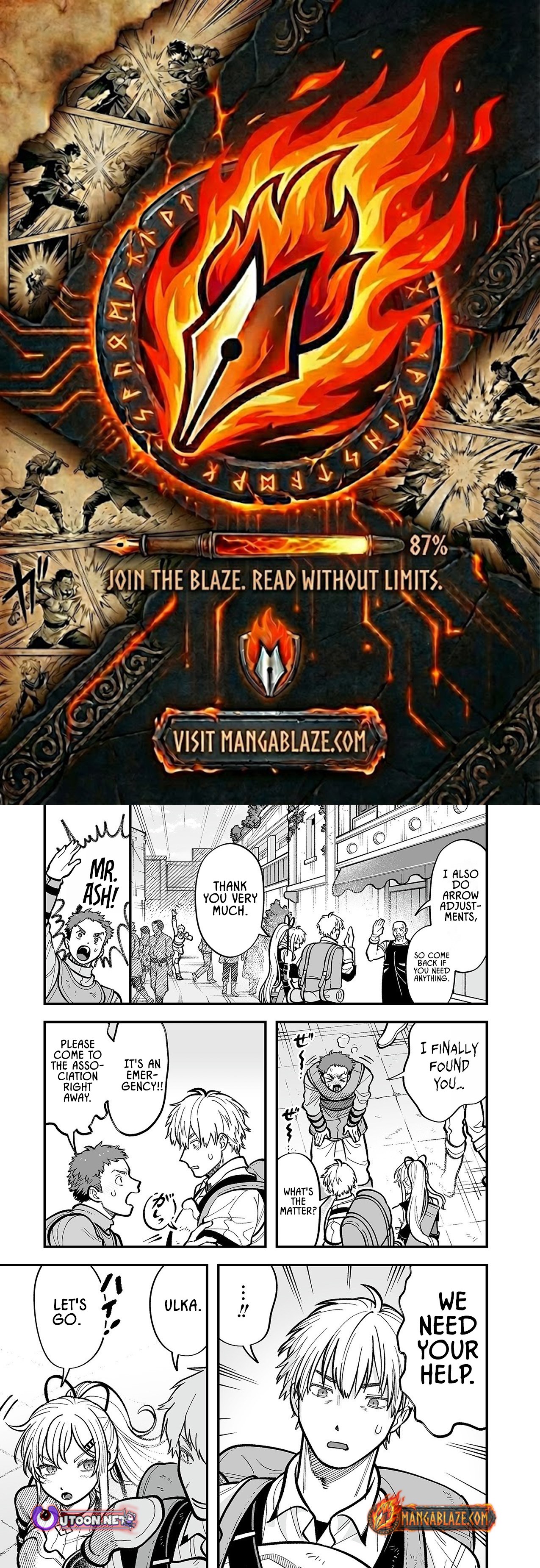 Haiiro no Ash ~Teikoku Kishidan wo Kubi ni Natta Ore wa Dungeon Toshi de Haiiro no Jinsei wo Hikkuri Kaesu~ – Chapter 6 – Page 1