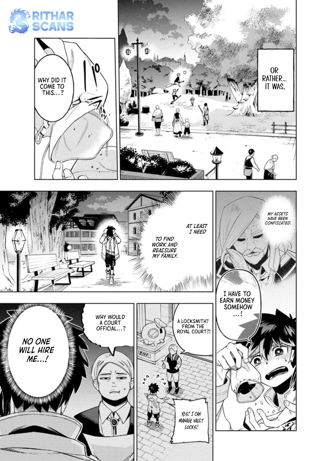 Kyuutei Kagishi, (Time Stop - Lock) to (Bunshibunkai - Release) no Noryoku wo Kakushiteitara Tsuihousareru – Chapter 1 – Page 12