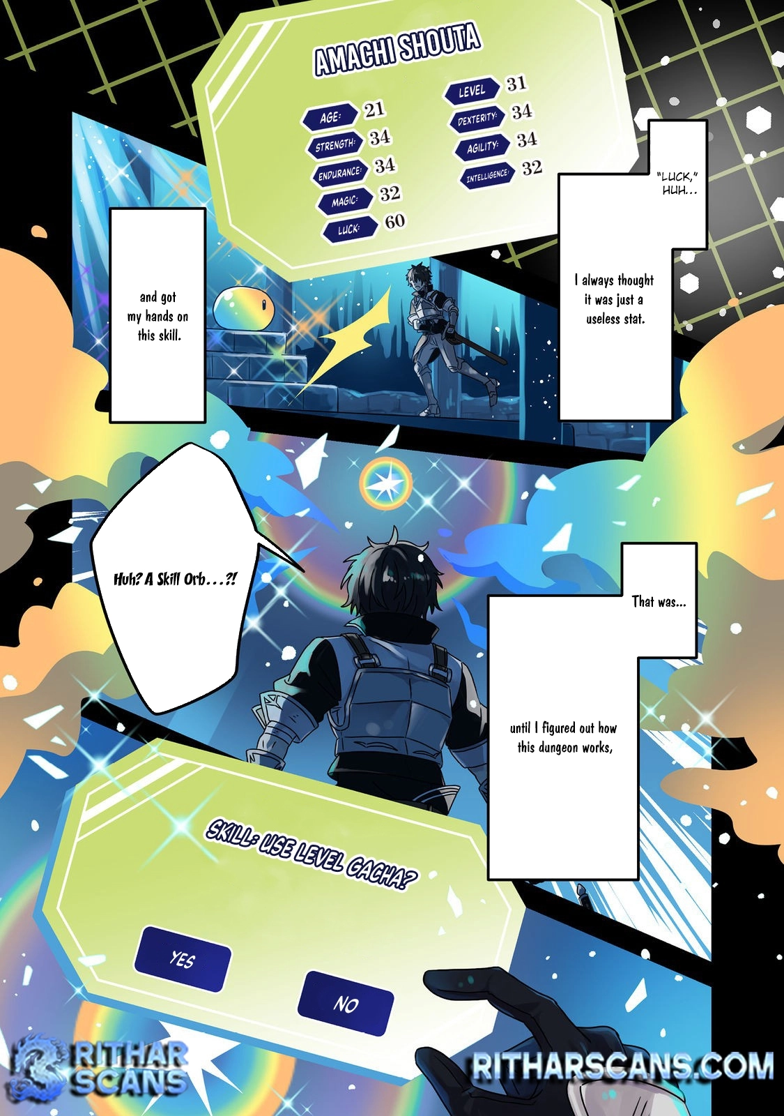 Level Gacha ~Hazure Status "Un" ga Kekkyoku Ichiban Juuyoudatta Ken~ – Chapter 1 – Page 2