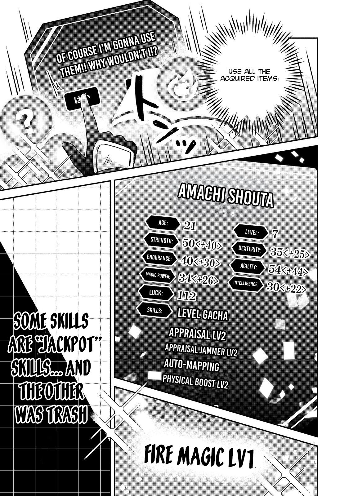 Level Gacha ~Hazure Status "Un" ga Kekkyoku Ichiban Juuyoudatta Ken~ – Chapter 3 – Page 16