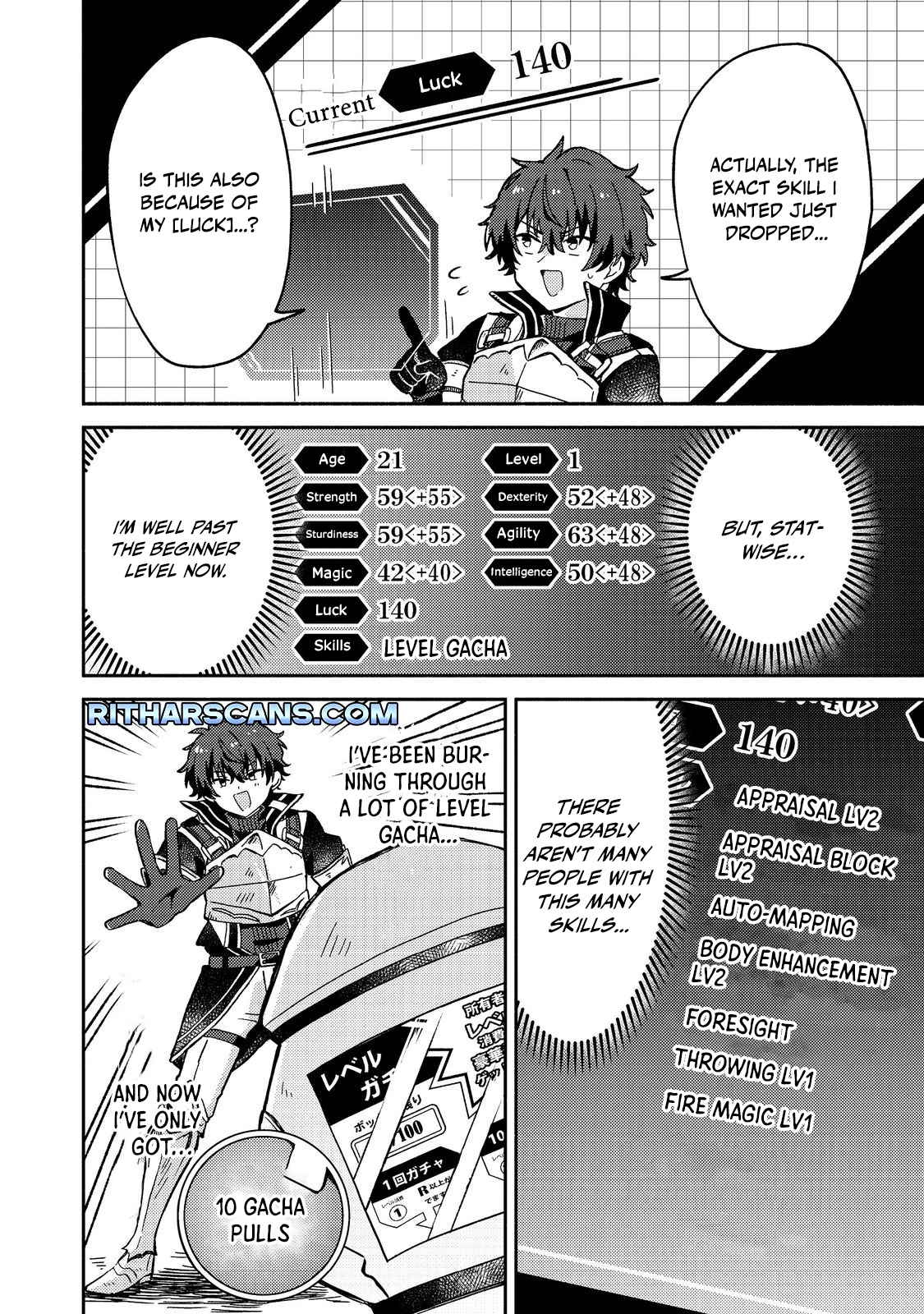 Level Gacha ~Hazure Status "Un" ga Kekkyoku Ichiban Juuyoudatta Ken~ – Chapter 9 – Page 21