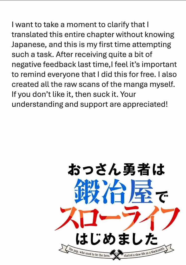 Ossan Yuusha wa Kajiya de Slow Life Hajimemashita – Chapter 1 – Page 3