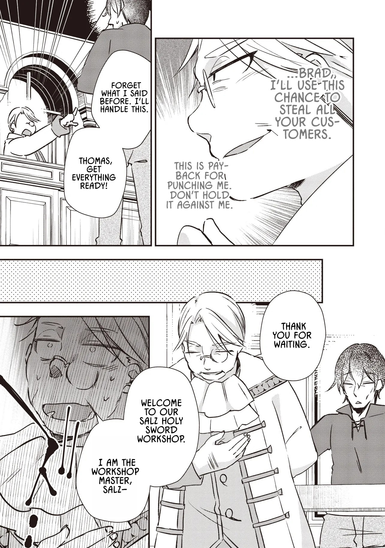 PowerHara Guild Master wo Bunnagutte Black Seiken Guild wo Kubi ni Natta no de, Henkyou de Seiken Koubou wo Hiraku Koto ni shita – Chapter 5.1 – Page 8