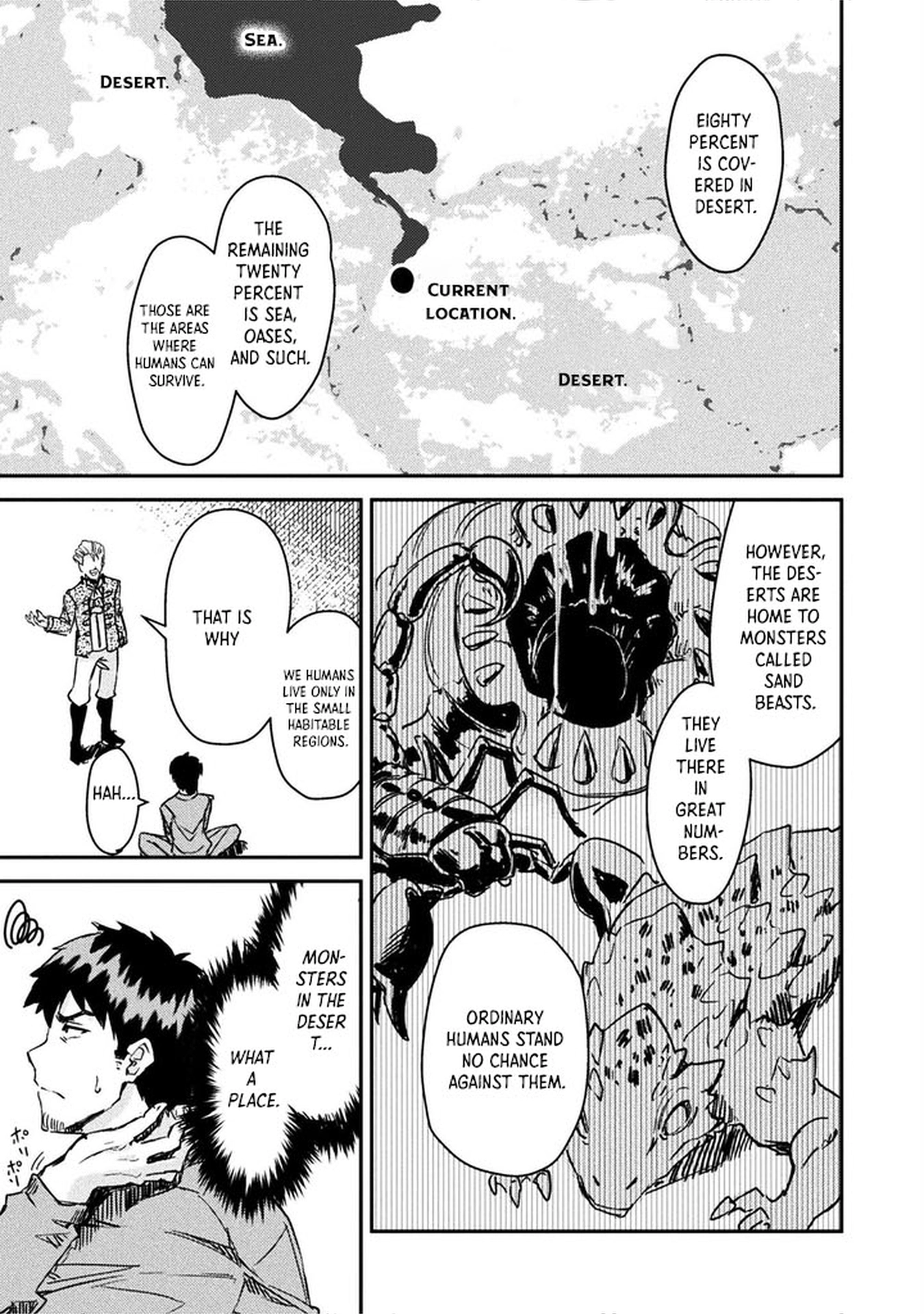 In a World Filled with Deserts, an Old Man with Electronic Money – Chapter 1 – Page 13