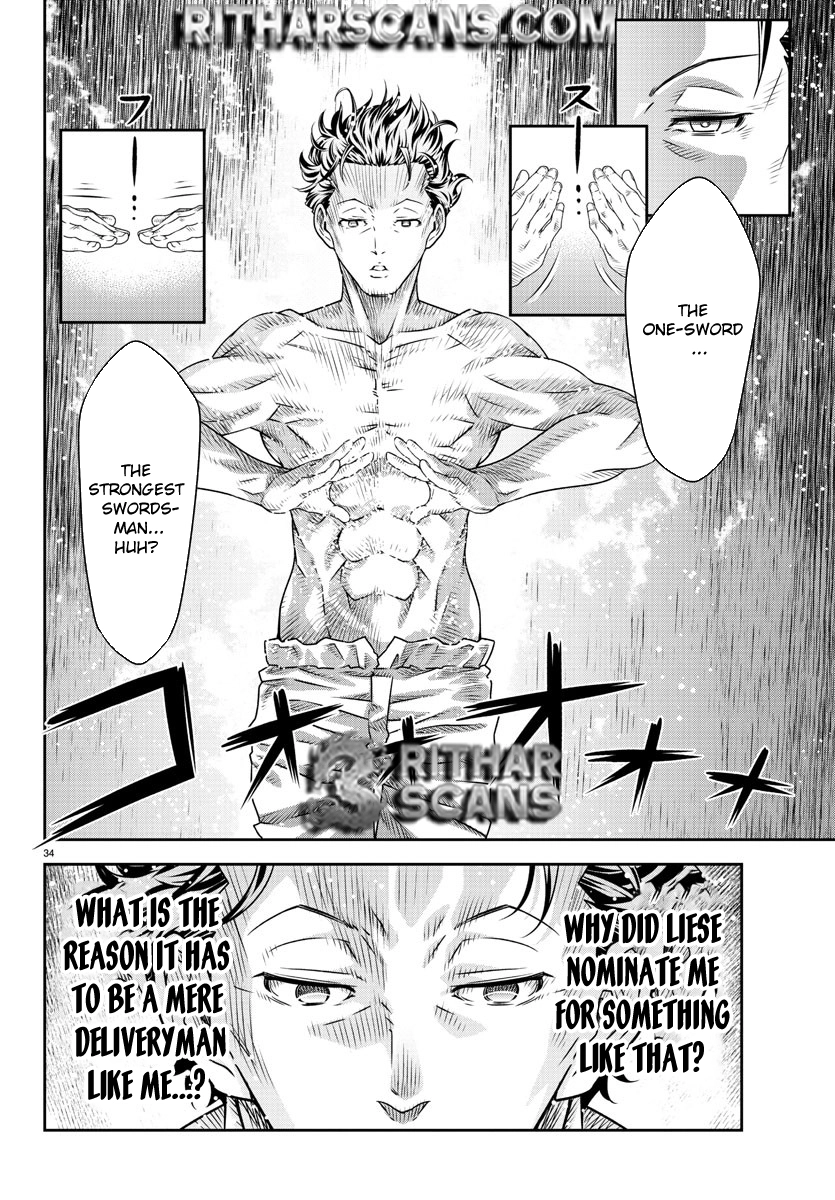 The Middle-Aged Delivery Man Who for Some Reason Ends Up Working as an Invincible Swordsman on the Side – Chapter 1 – Page 35