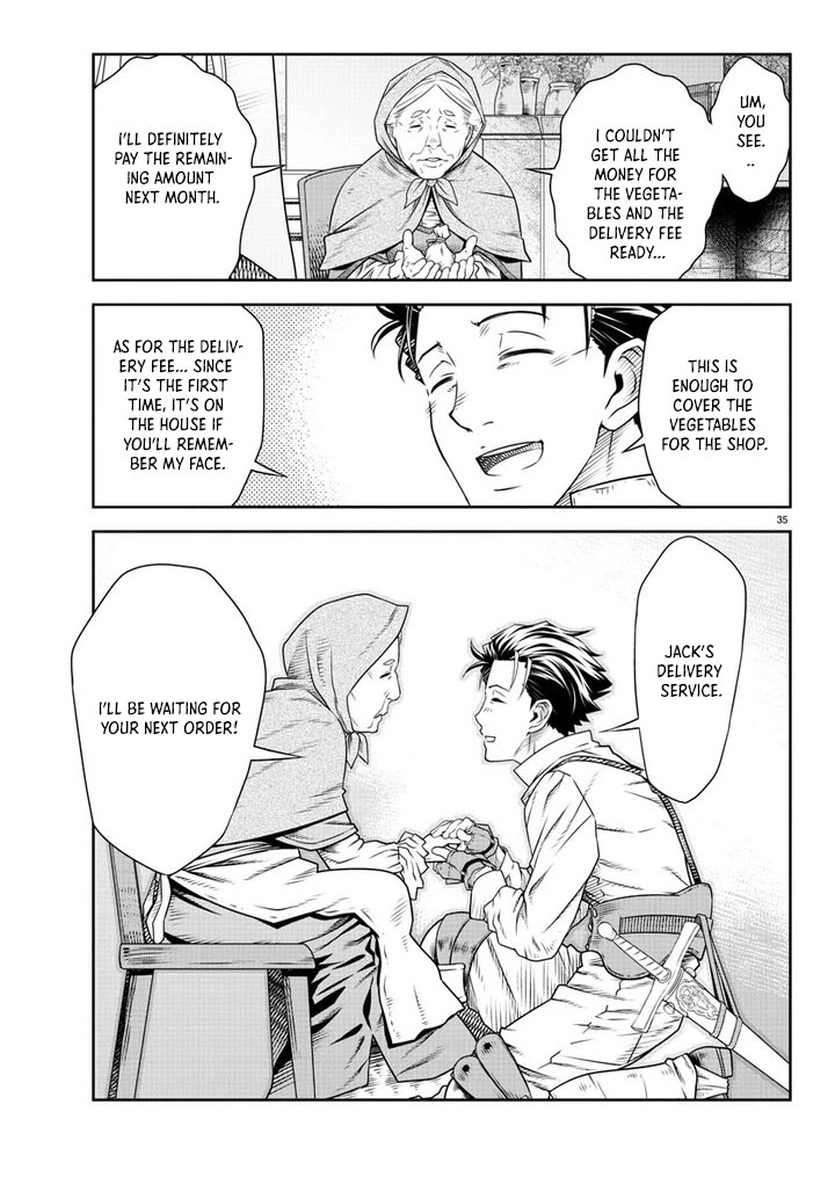 The Middle-Aged Delivery Man Who for Some Reason Ends Up Working as an Invincible Swordsman on the Side – Chapter 3 – Page 35