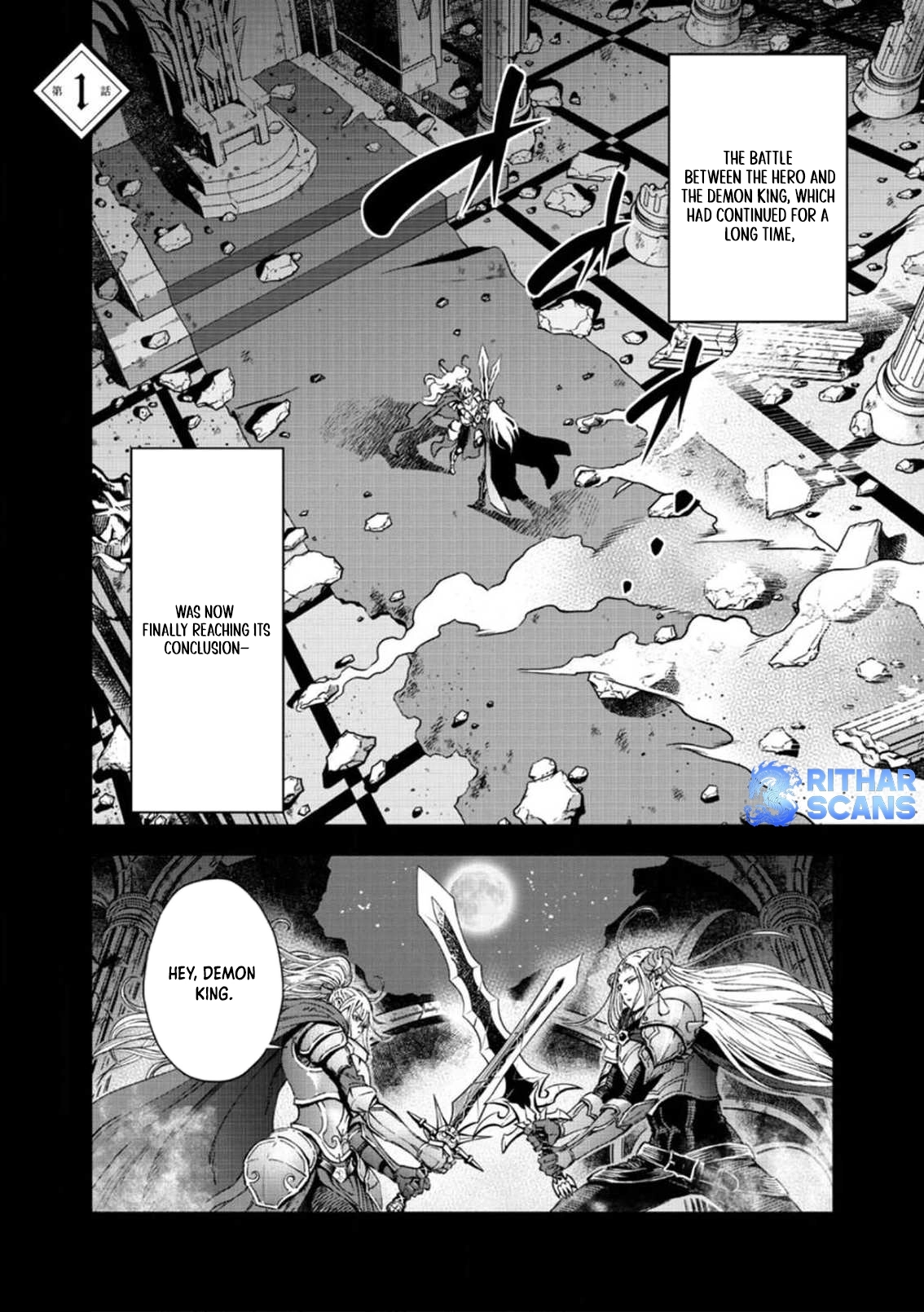 The Reincarnated Demon King Educates a New Hero in a Declining World – Chapter 1 – Page 1