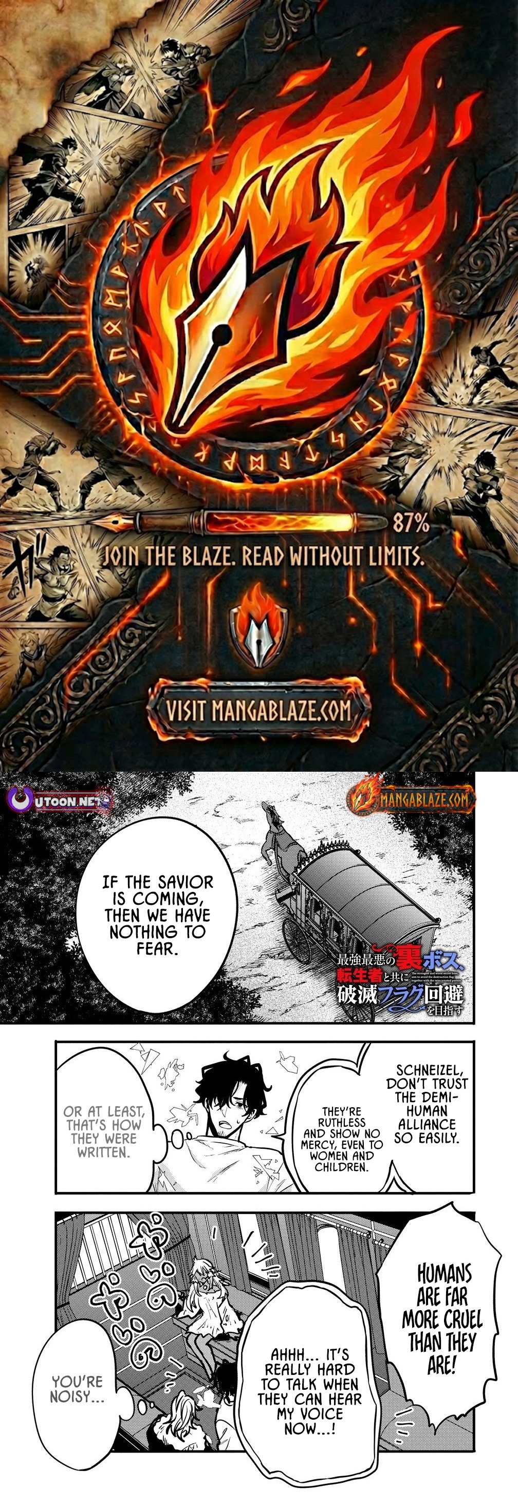 The strongest and worst secret boss, aim to avoid the destruction flag together with the reincarnated person – Chapter 6.1 – Page 1