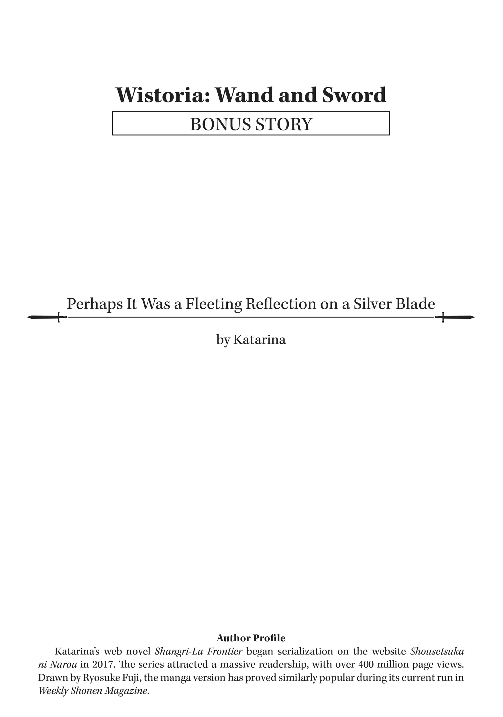 Wistoria: Wand and Sword – Chapter 8.5 – Page 1