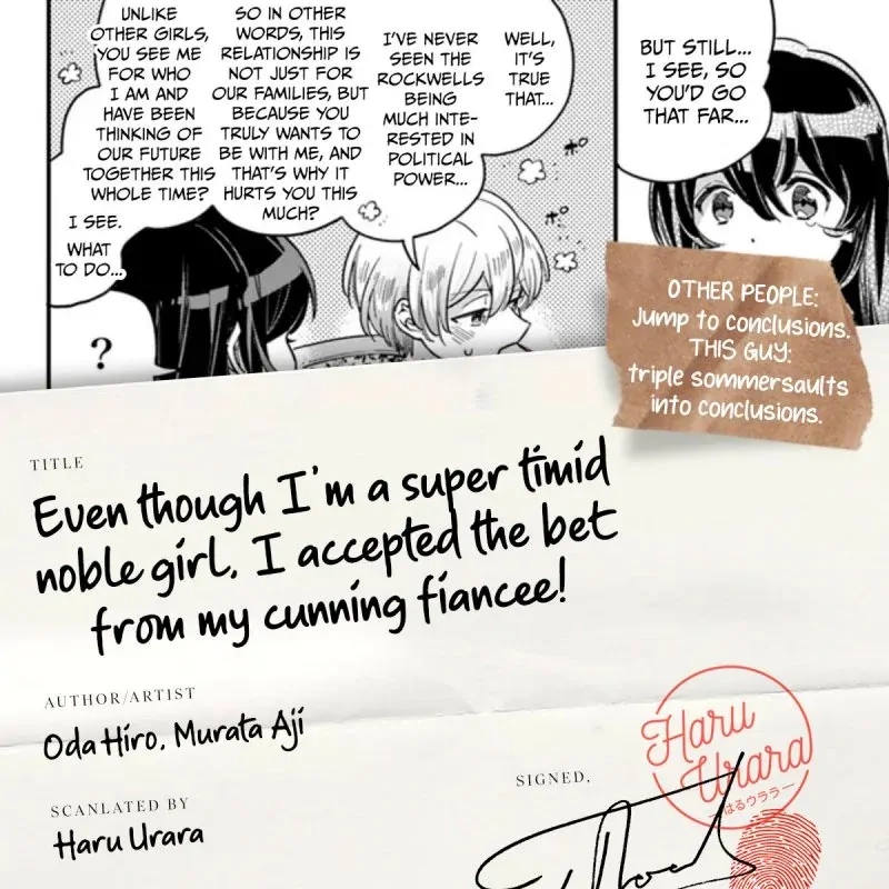 Yowaki MAX Reijou nanoni, Ratsuwan Konyakusha-sama no Kake ni Notte Shimatta – Chapter 1 – Page 34