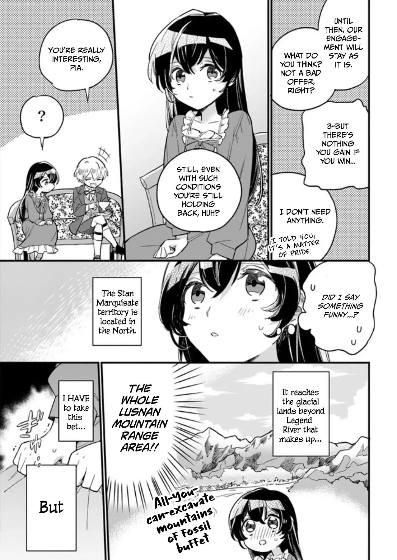 Yowaki MAX Reijou nanoni, Ratsuwan Konyakusha-sama no Kake ni Notte Shimatta – Chapter 2 – Page 3