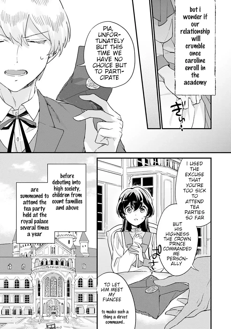 Yowaki MAX Reijou nanoni, Ratsuwan Konyakusha-sama no Kake ni Notte Shimatta – Chapter 4 – Page 17