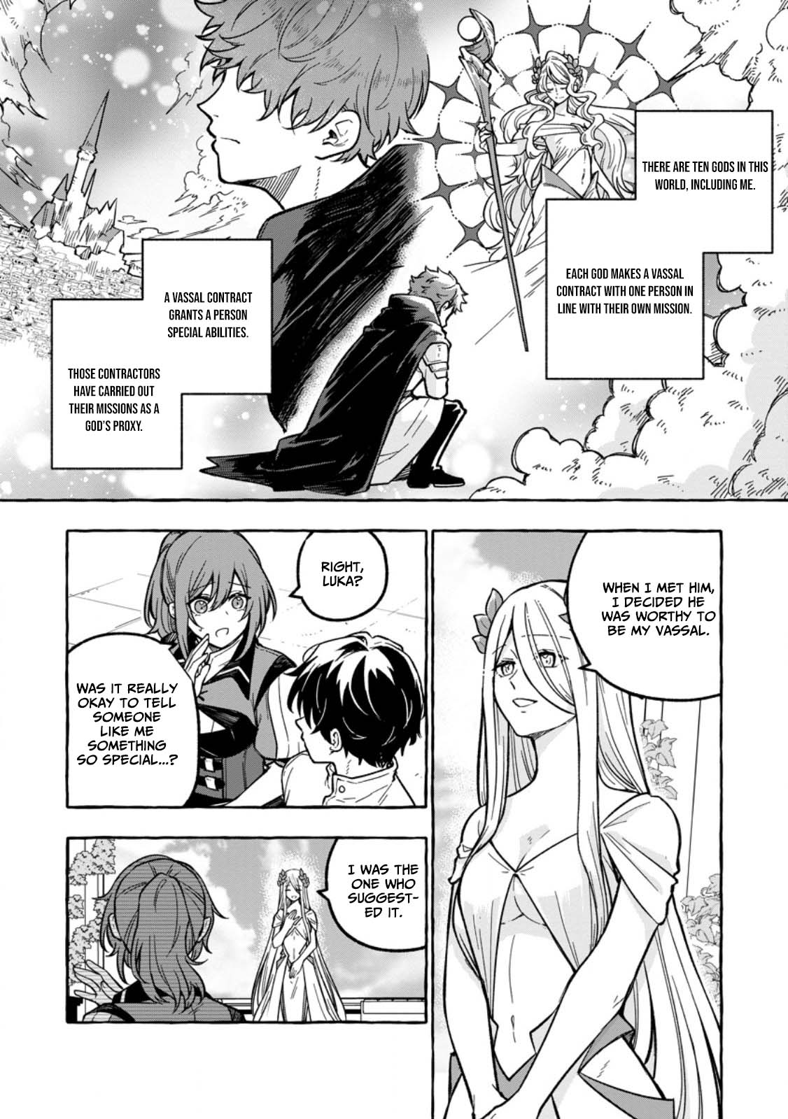 Megami no Daikousha to Natta Shounen, Banjou no Ou to Naru – Chapter 2 – Page 3