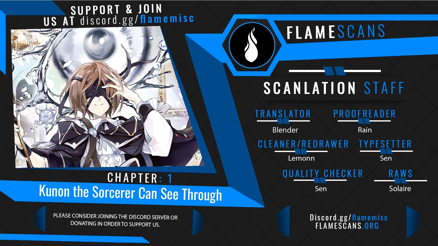 Kunon the Sorcerer Can See – Chapter 1 – Page 1