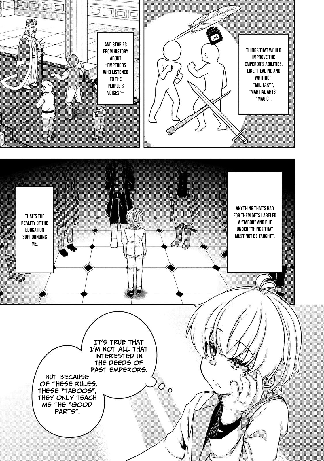 Tensei Shitara Koutei deshita ~Umare-nagara no Koutei wa Kono Saki Ikinokoreru ka~ – Chapter 17 – Page 4