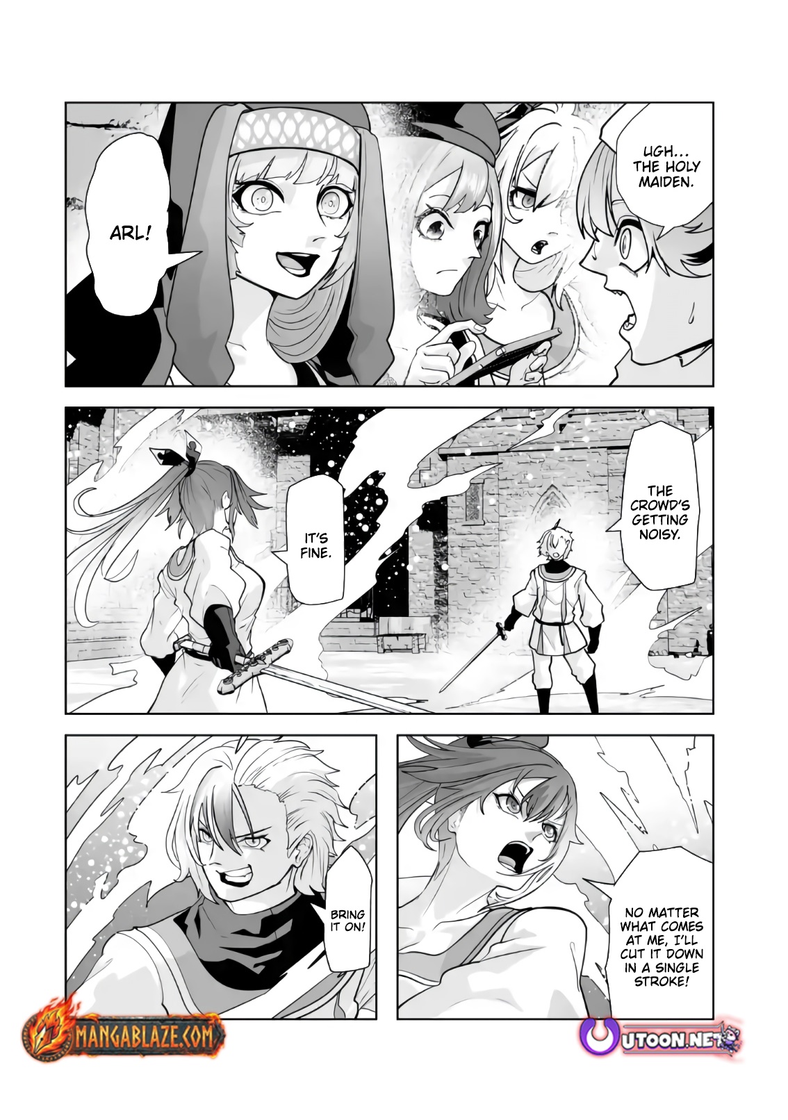 Akuyaku Kizoku ga Hirakinaotte Hametsu Furagu o Jitsuryoku de Hataki Otteitara, Itsunomanika Hirointachi Kara Eiyuushi Sareru you ni Natta ken – Chapter 04 – Page 18