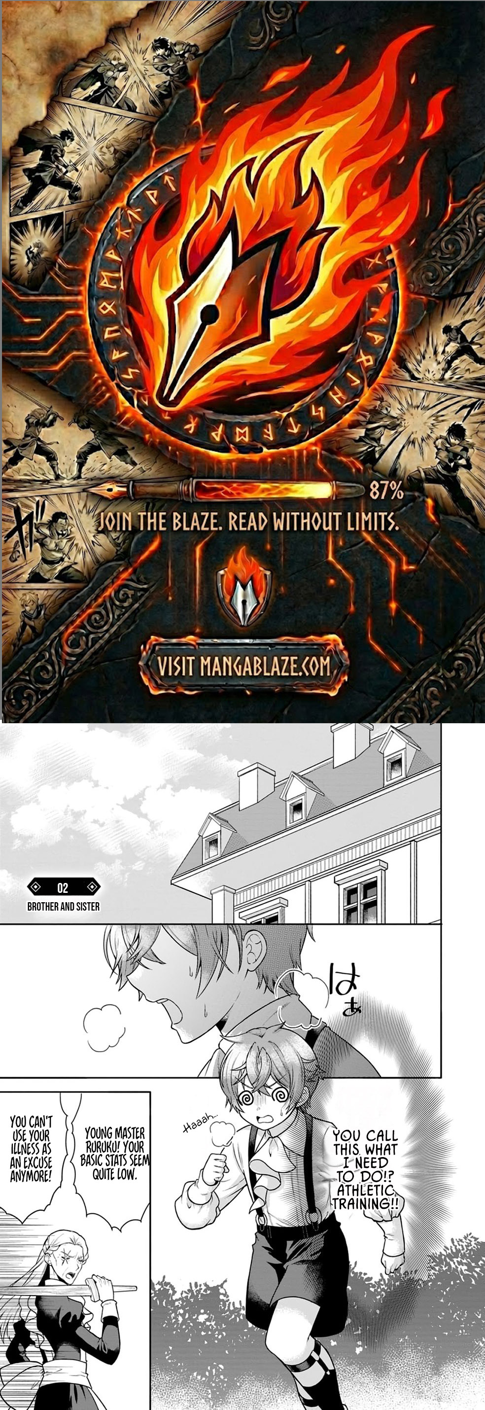 Nazo no Kodomo — Maryoku Zero no Ochikobore, Sūhi-jutsu de Nariagaru – Chapter 02 – Page 1