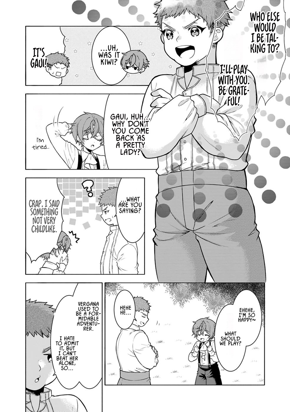 Nazo no Kodomo — Maryoku Zero no Ochikobore, Sūhi-jutsu de Nariagaru – Chapter 02 – Page 4