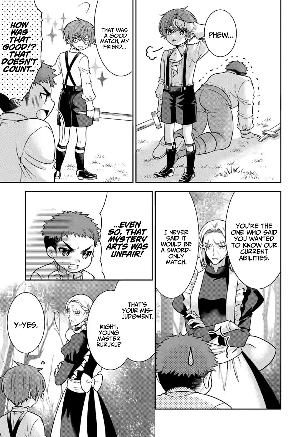 Nazo no Kodomo — Maryoku Zero no Ochikobore, Sūhi-jutsu de Nariagaru – Chapter 05 – Page 13