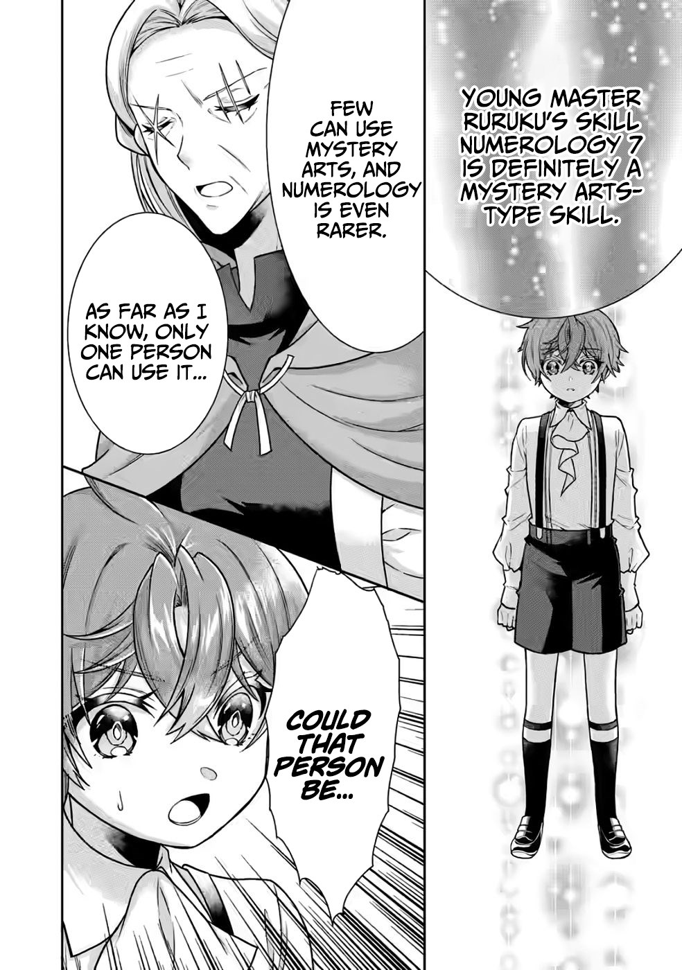 Nazo no Kodomo — Maryoku Zero no Ochikobore, Sūhi-jutsu de Nariagaru – Chapter 04 – Page 22