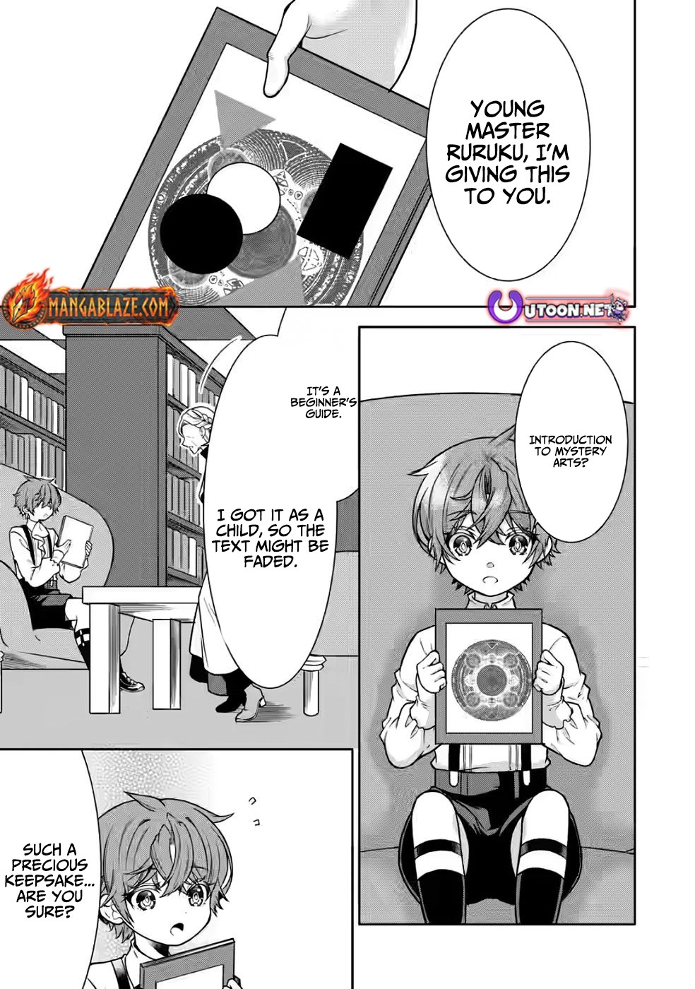 Nazo no Kodomo — Maryoku Zero no Ochikobore, Sūhi-jutsu de Nariagaru – Chapter 04 – Page 25