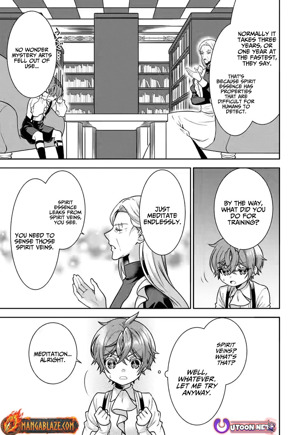 Nazo no Kodomo — Maryoku Zero no Ochikobore, Sūhi-jutsu de Nariagaru – Chapter 04 – Page 29