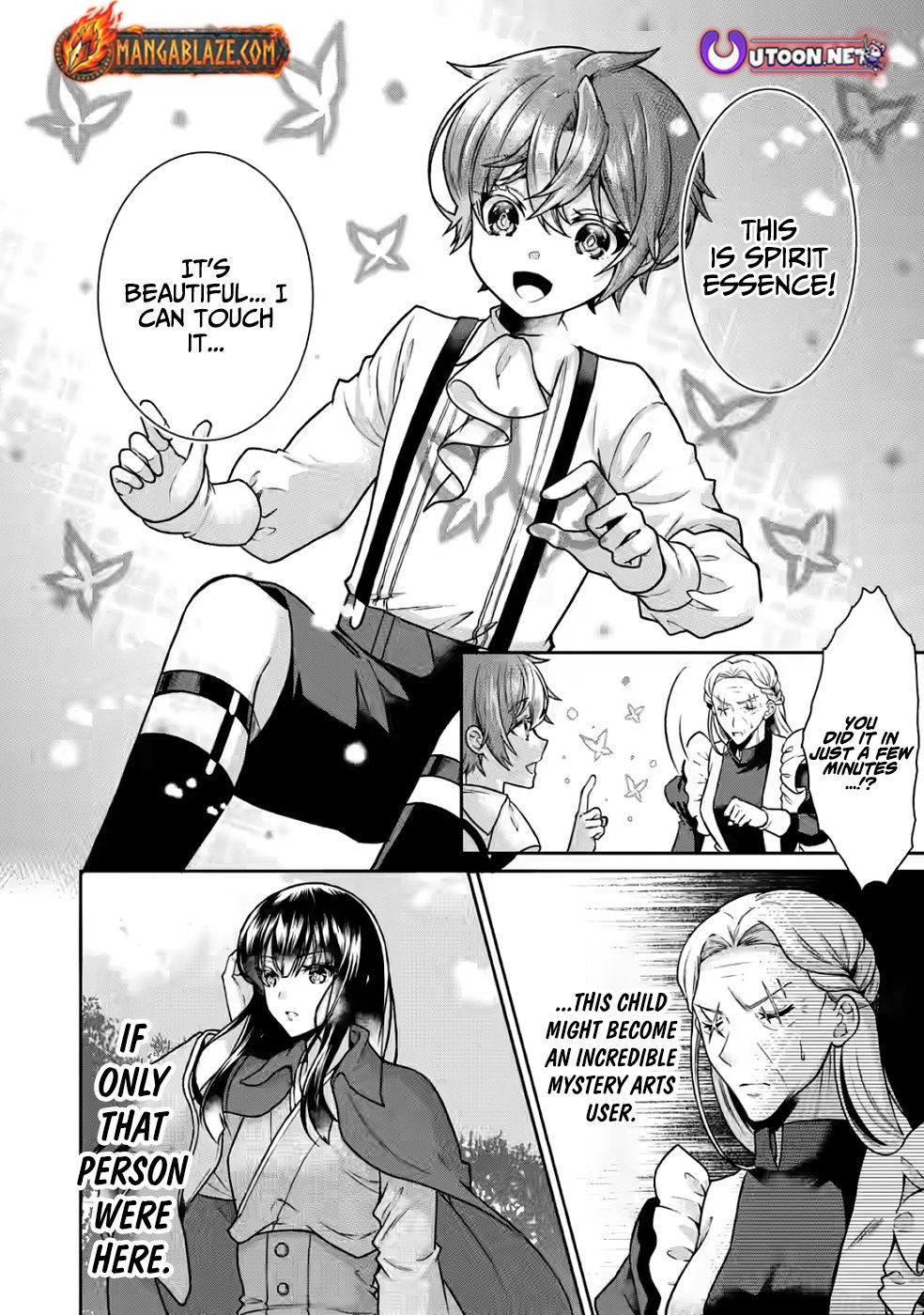 Nazo no Kodomo — Maryoku Zero no Ochikobore, Sūhi-jutsu de Nariagaru – Chapter 04 – Page 32