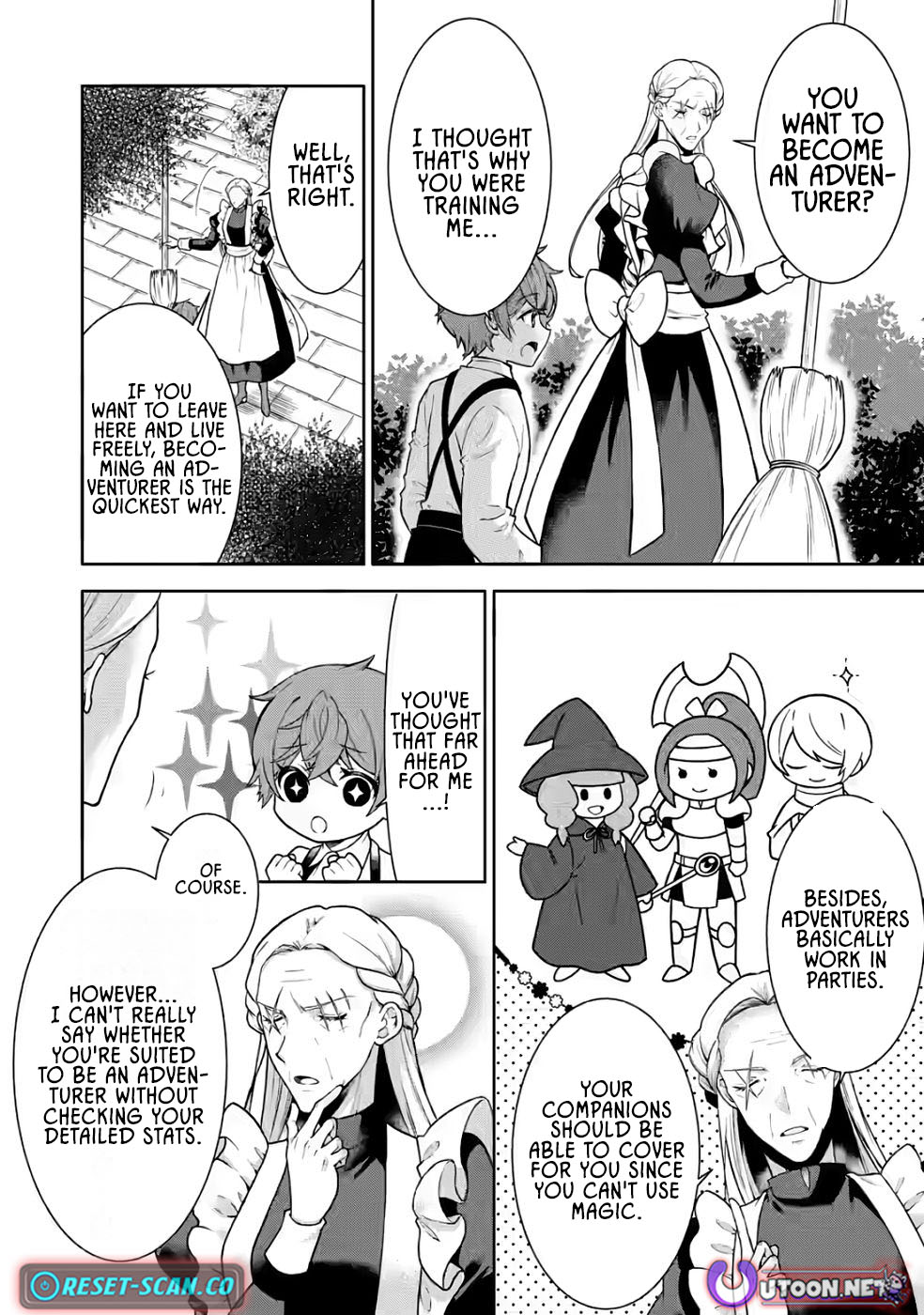 Nazo no Kodomo — Maryoku Zero no Ochikobore, Sūhi-jutsu de Nariagaru – Chapter 03 – Page 2