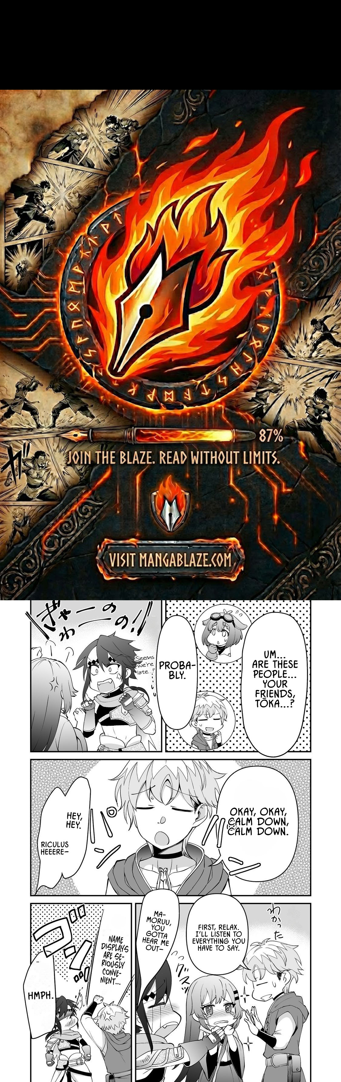 Hyahhana Osananajimi-tachi to Hajimeru VRMMO – Chapter 06.2 – Page 1