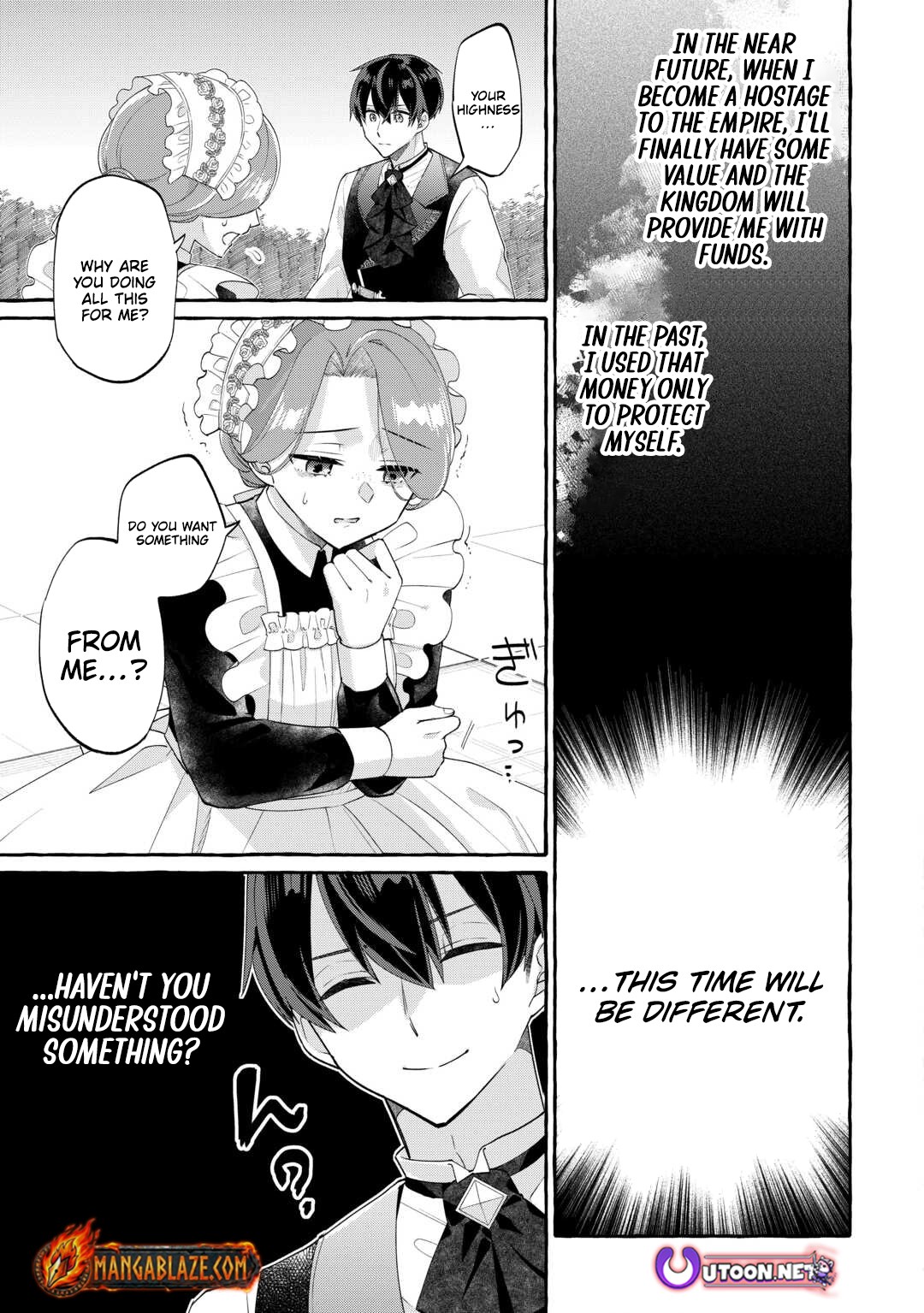 Shokei Sareta Shi ni Modori No Dairoku Ouji wa Kokoku wo Sute, Ringoku no Guillotine Koujo to Fukushuu wo Chikau – Chapter 05 – Page 6