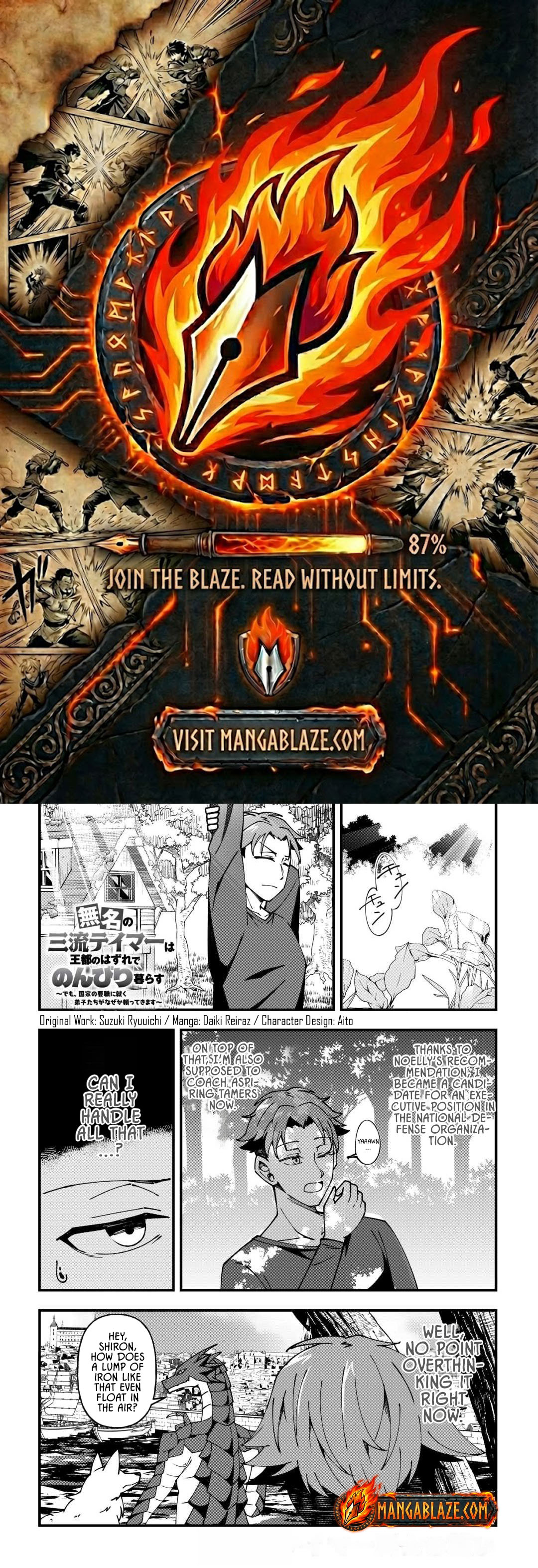 Mumei no Sanryuu Taimaa wa Outo no Hazure de Nonbiri Class – Chapter 03 – Page 1