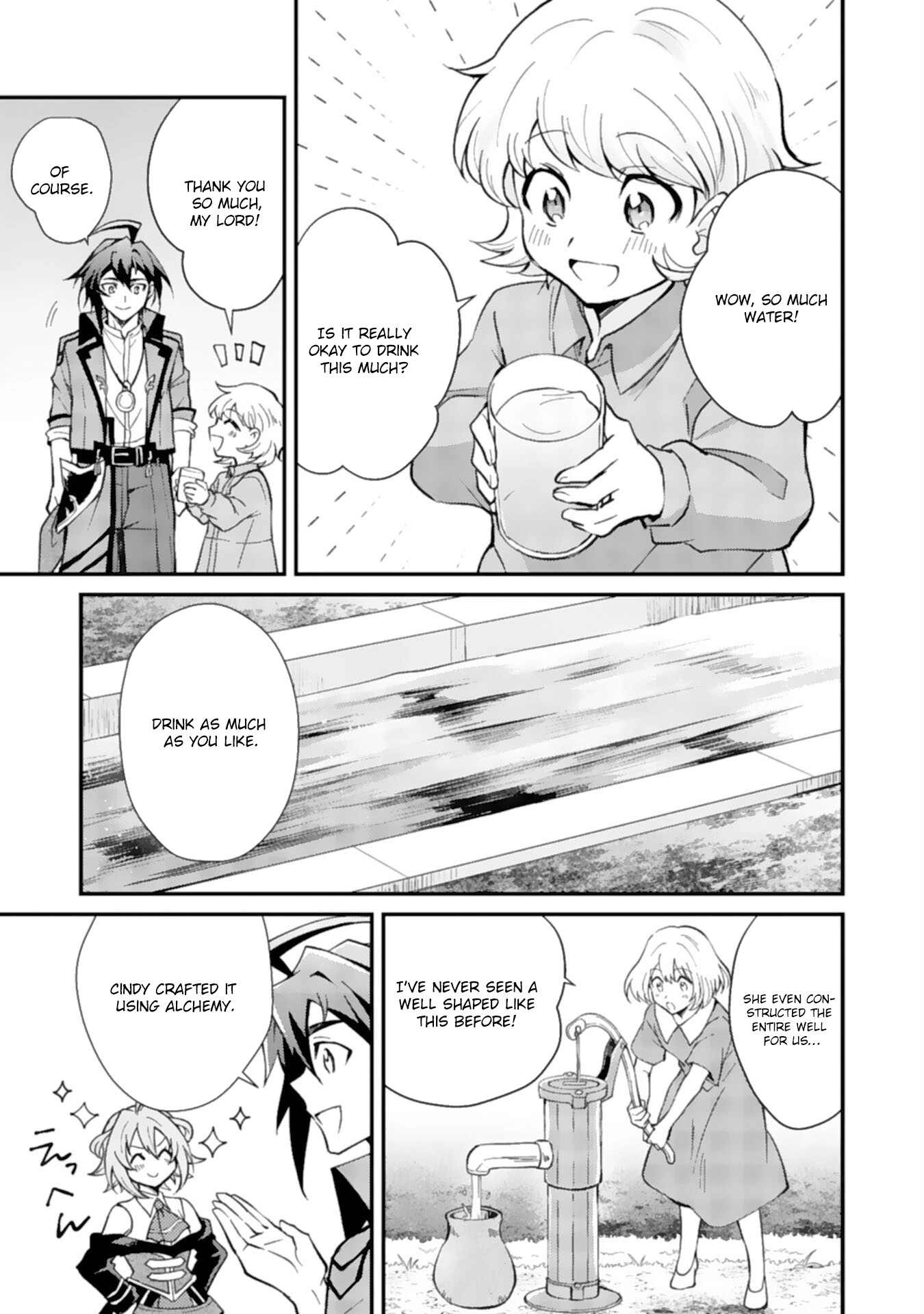 Tsuihou Kizoku wa, Hazure Skill "Kodai Shoukan" de Eirei-tachi to Henkyou Ryouchi wo Saikou suru ~Eirei-tachi wo Shoukan shitara Shitawareta no de, Saikyou Ryouchi wo Tsukuriagemasu~ – Chapter 05 – Page 35