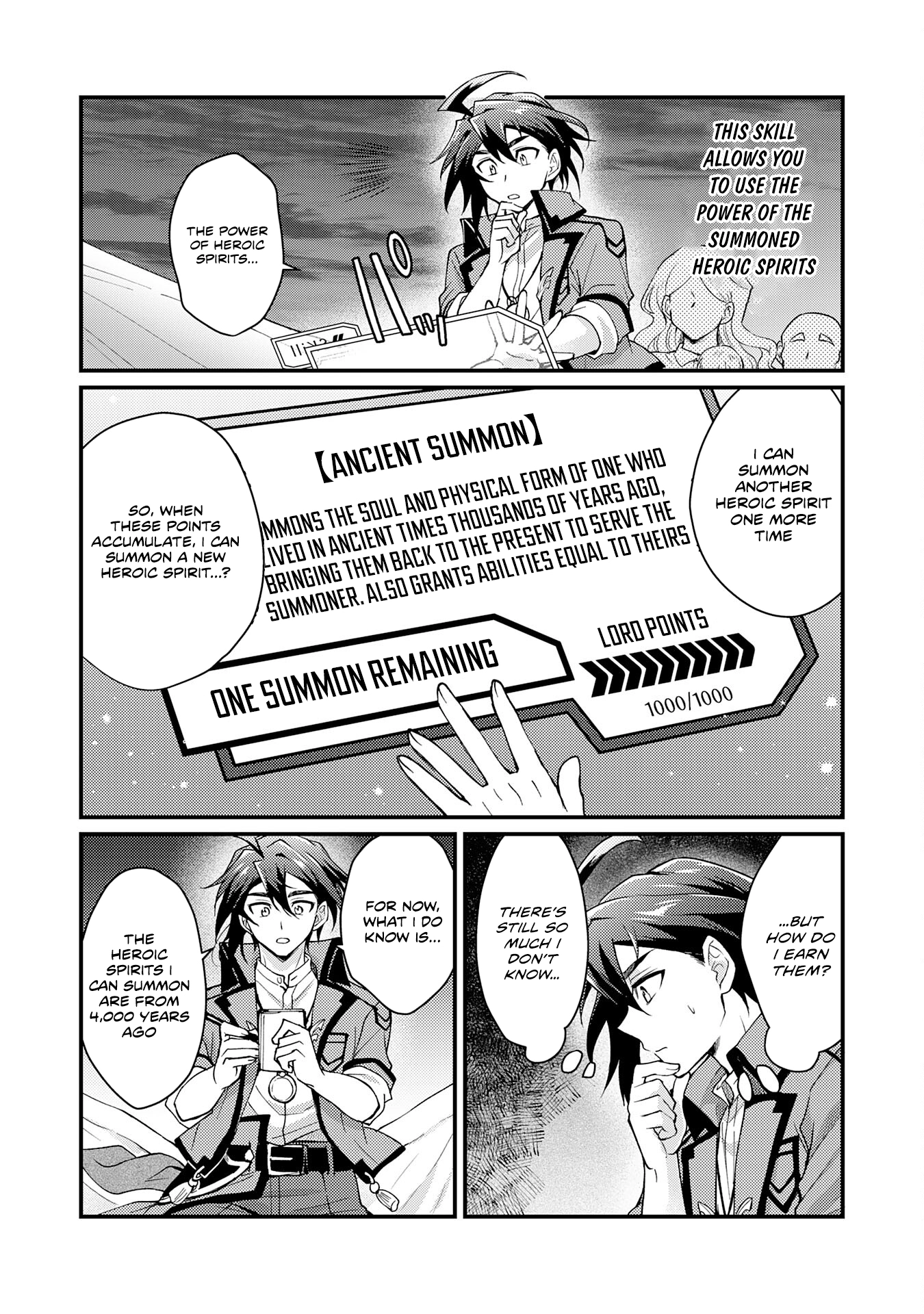 Tsuihou Kizoku wa, Hazure Skill "Kodai Shoukan" de Eirei-tachi to Henkyou Ryouchi wo Saikou suru ~Eirei-tachi wo Shoukan shitara Shitawareta no de, Saikyou Ryouchi wo Tsukuriagemasu~ – Chapter 02 – Page 4