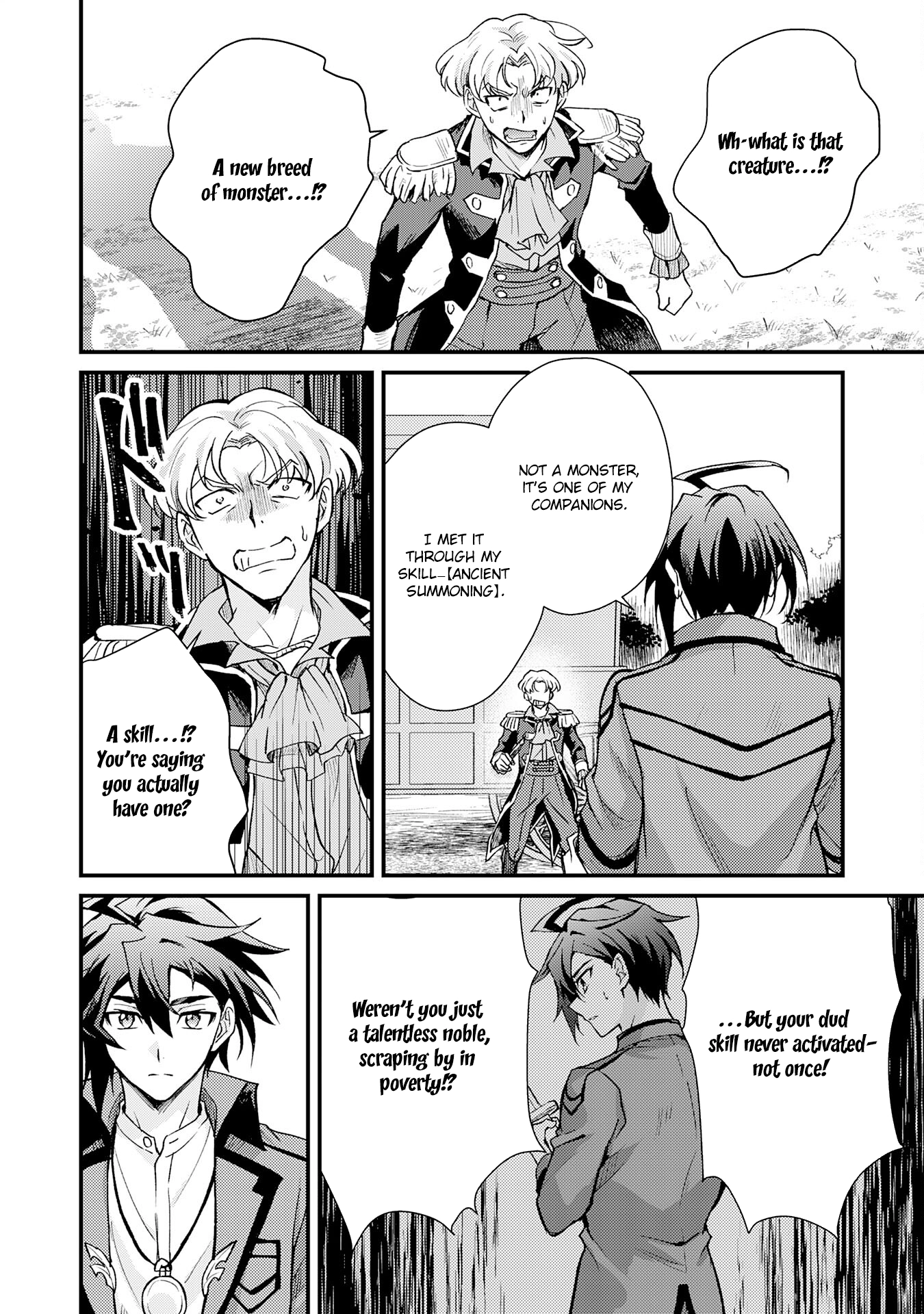 Tsuihou Kizoku wa, Hazure Skill "Kodai Shoukan" de Eirei-tachi to Henkyou Ryouchi wo Saikou suru ~Eirei-tachi wo Shoukan shitara Shitawareta no de, Saikyou Ryouchi wo Tsukuriagemasu~ – Chapter 07 – Page 10