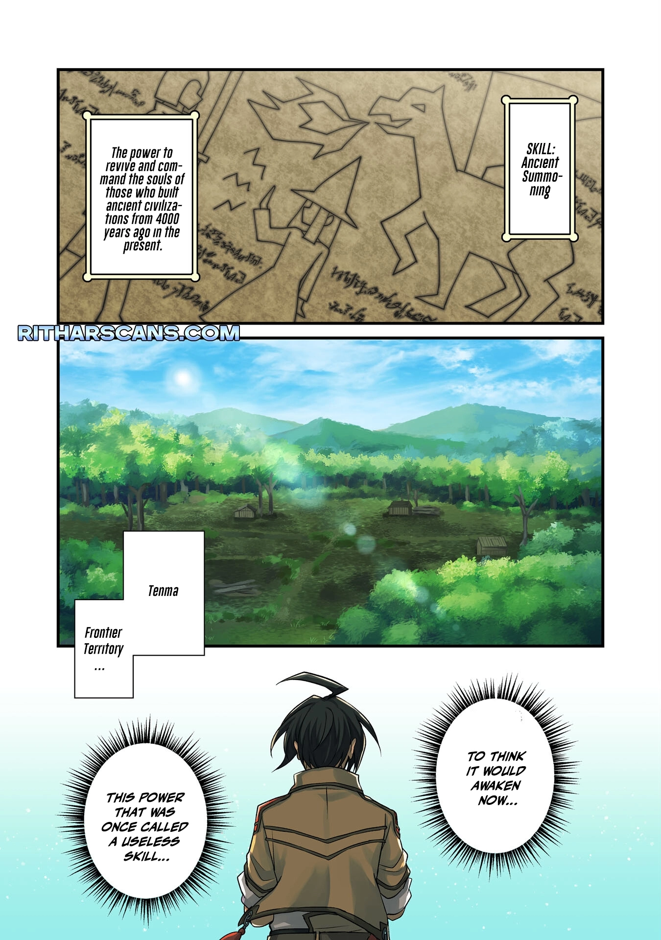 Tsuihou Kizoku wa, Hazure Skill "Kodai Shoukan" de Eirei-tachi to Henkyou Ryouchi wo Saikou suru ~Eirei-tachi wo Shoukan shitara Shitawareta no de, Saikyou Ryouchi wo Tsukuriagemasu~ – Chapter 01 – Page 1