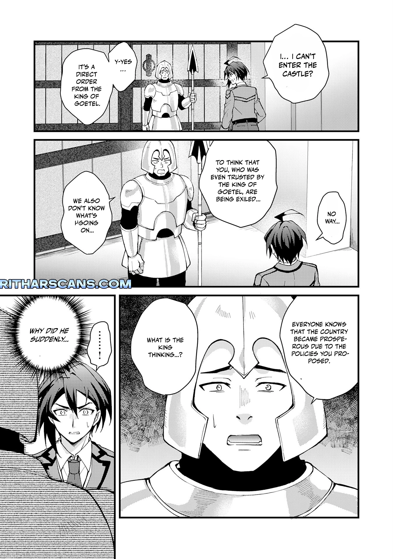 Tsuihou Kizoku wa, Hazure Skill "Kodai Shoukan" de Eirei-tachi to Henkyou Ryouchi wo Saikou suru ~Eirei-tachi wo Shoukan shitara Shitawareta no de, Saikyou Ryouchi wo Tsukuriagemasu~ – Chapter 01 – Page 5