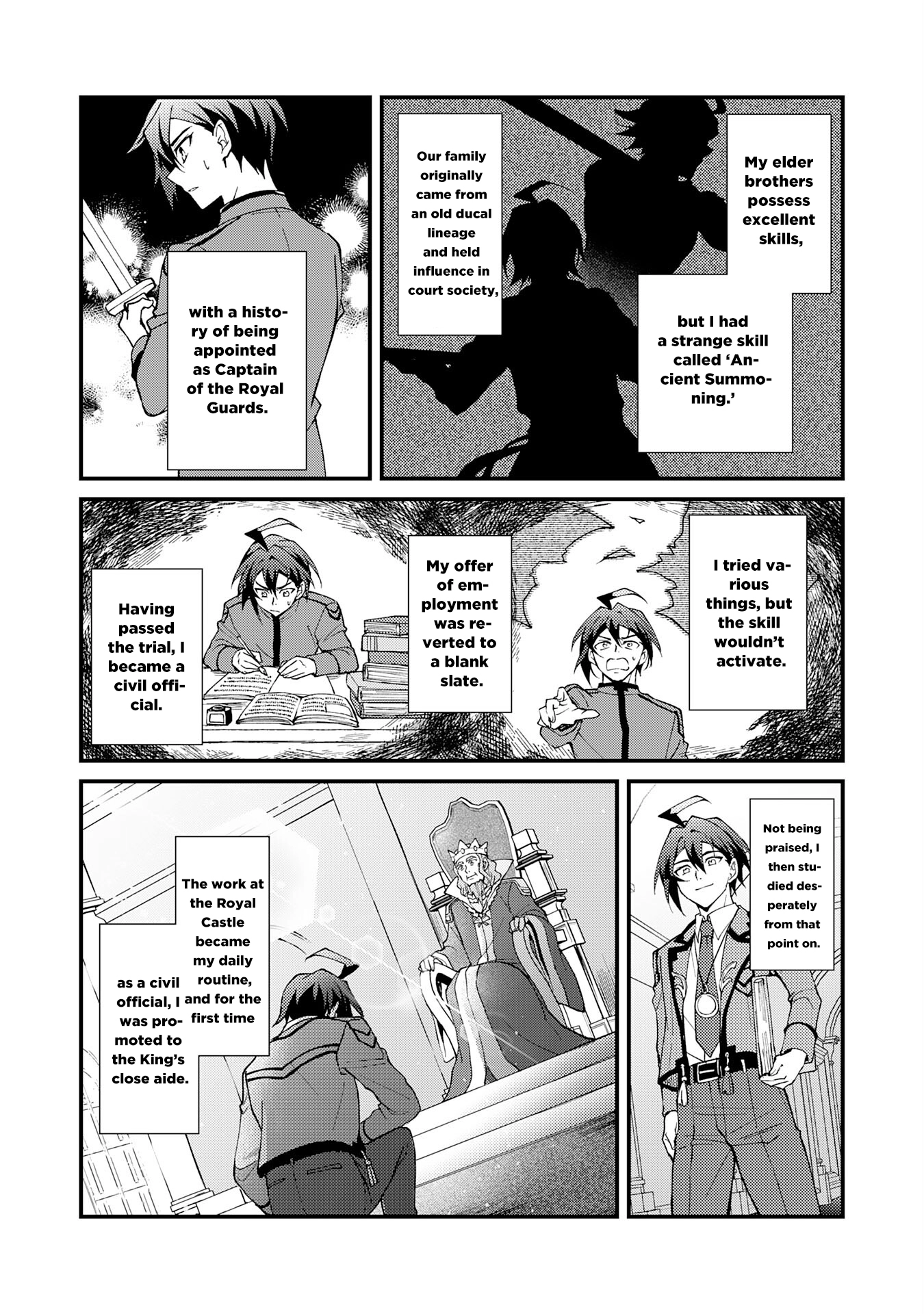 Tsuihou Kizoku wa, Hazure Skill "Kodai Shoukan" de Eirei-tachi to Henkyou Ryouchi wo Saikou suru ~Eirei-tachi wo Shoukan shitara Shitawareta no de, Saikyou Ryouchi wo Tsukuriagemasu~ – Chapter 01 – Page 6