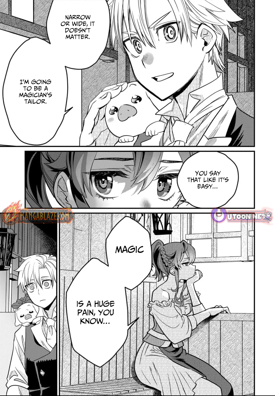 Magical Girl's Tailor: He's Not the Strongest but He Makes Her the Strongest by Tailoring Her Dress – Chapter 01 – Page 38