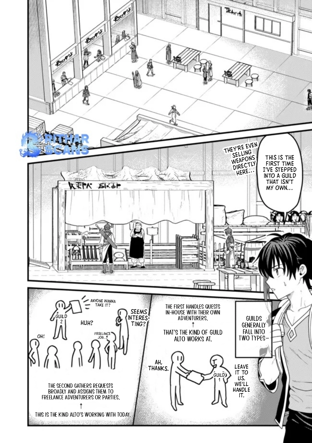 Zen Jidou Mahou [Auto Magic] no Cost Performance Musou - "Seichou Speed ga Chou Osoi" to Tsuihou Sareta ga, Houchishite mo Keikenchi ga Atsumaru Mitai Desu – Chapter 04.2 – Page 1