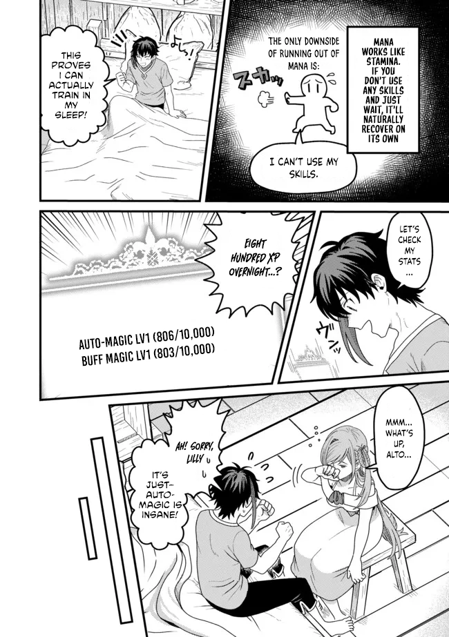 Zen Jidou Mahou [Auto Magic] no Cost Performance Musou - "Seichou Speed ga Chou Osoi" to Tsuihou Sareta ga, Houchishite mo Keikenchi ga Atsumaru Mitai Desu – Chapter 03.2 – Page 2