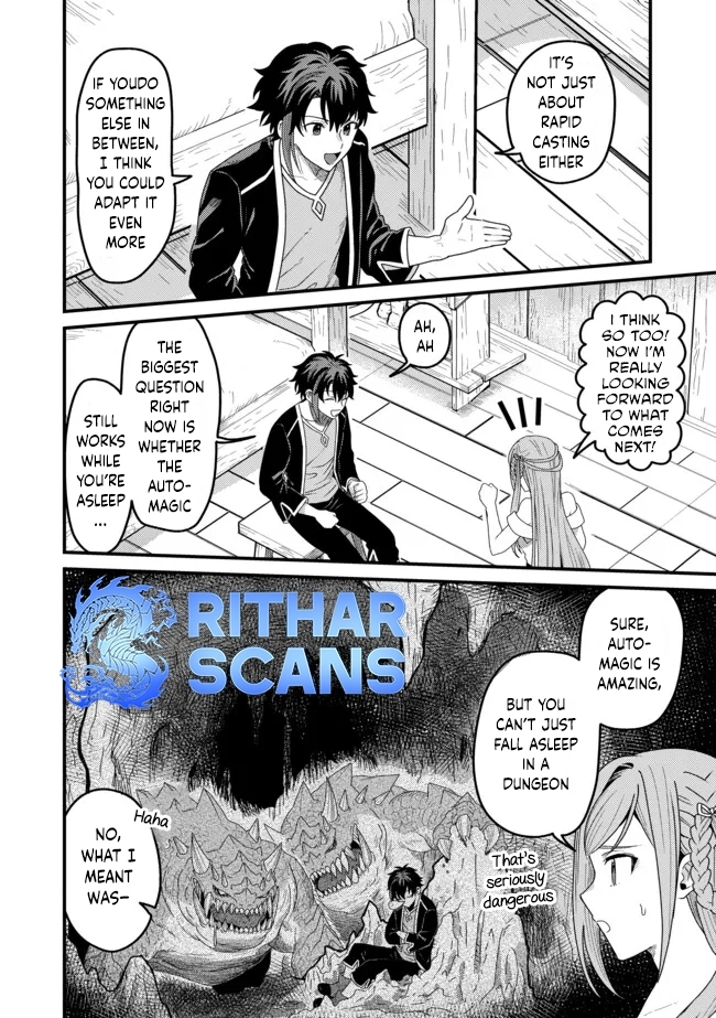 Zen Jidou Mahou [Auto Magic] no Cost Performance Musou - "Seichou Speed ga Chou Osoi" to Tsuihou Sareta ga, Houchishite mo Keikenchi ga Atsumaru Mitai Desu – Chapter 03.1 – Page 4