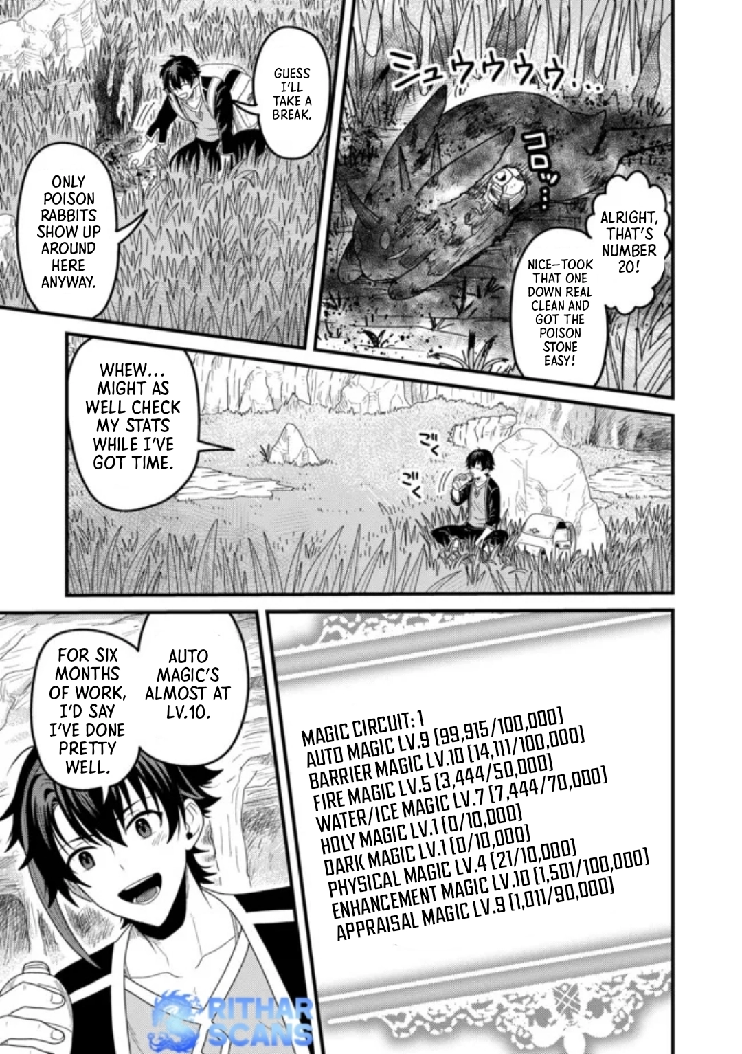 Zen Jidou Mahou [Auto Magic] no Cost Performance Musou - "Seichou Speed ga Chou Osoi" to Tsuihou Sareta ga, Houchishite mo Keikenchi ga Atsumaru Mitai Desu – Chapter 04.1 – Page 9