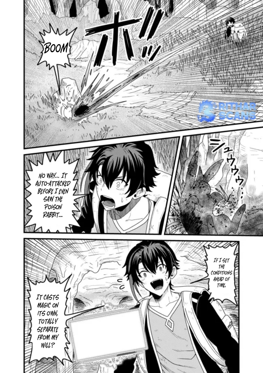 Zen Jidou Mahou [Auto Magic] no Cost Performance Musou - "Seichou Speed ga Chou Osoi" to Tsuihou Sareta ga, Houchishite mo Keikenchi ga Atsumaru Mitai Desu – Chapter 04.1 – Page 12