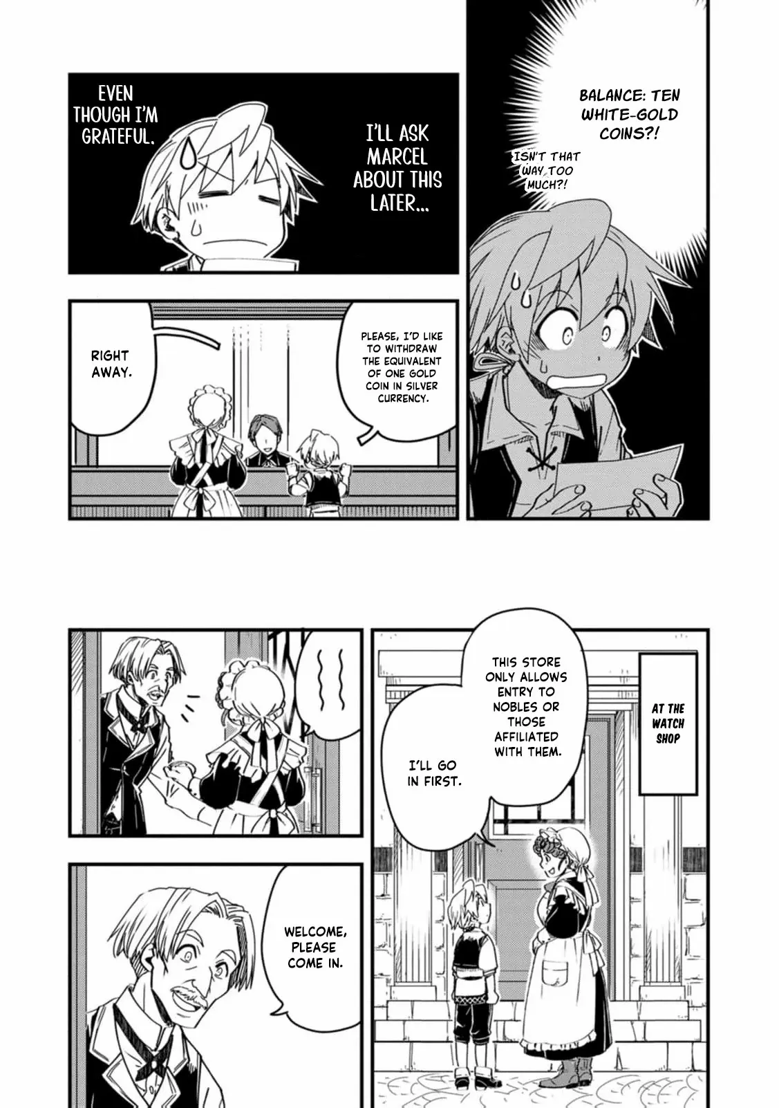 Tensei shitara Heimin deshita. ~Seikatsu Suijun ni Taerarenai no de Kizoku wo Mezashimasu~ – Chapter 9 – Page 32