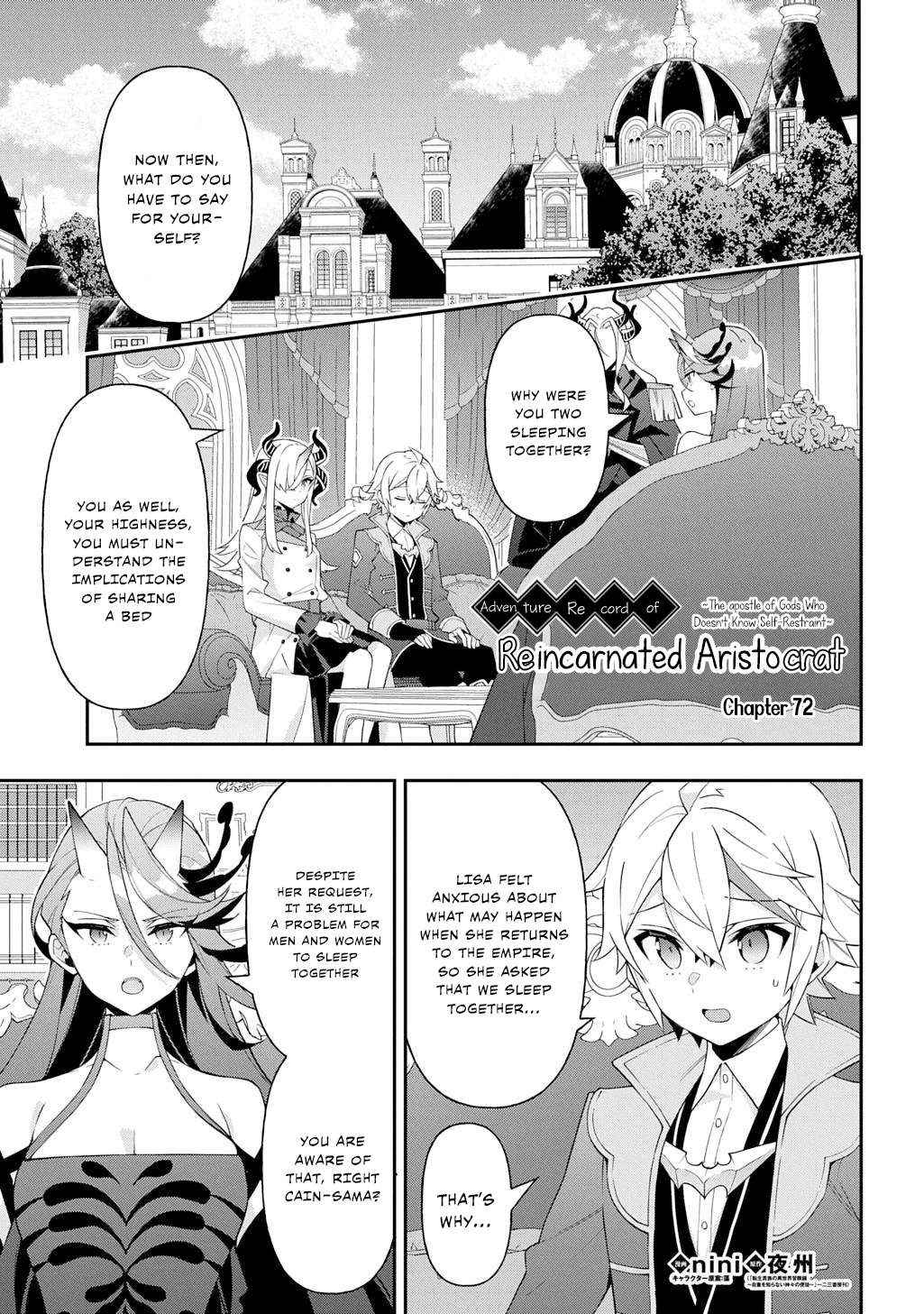 Tensei Kizoku no Isekai Boukenroku ~Jichou wo Shiranai Kamigami no Shito~ – Chapter 72 – Page 2